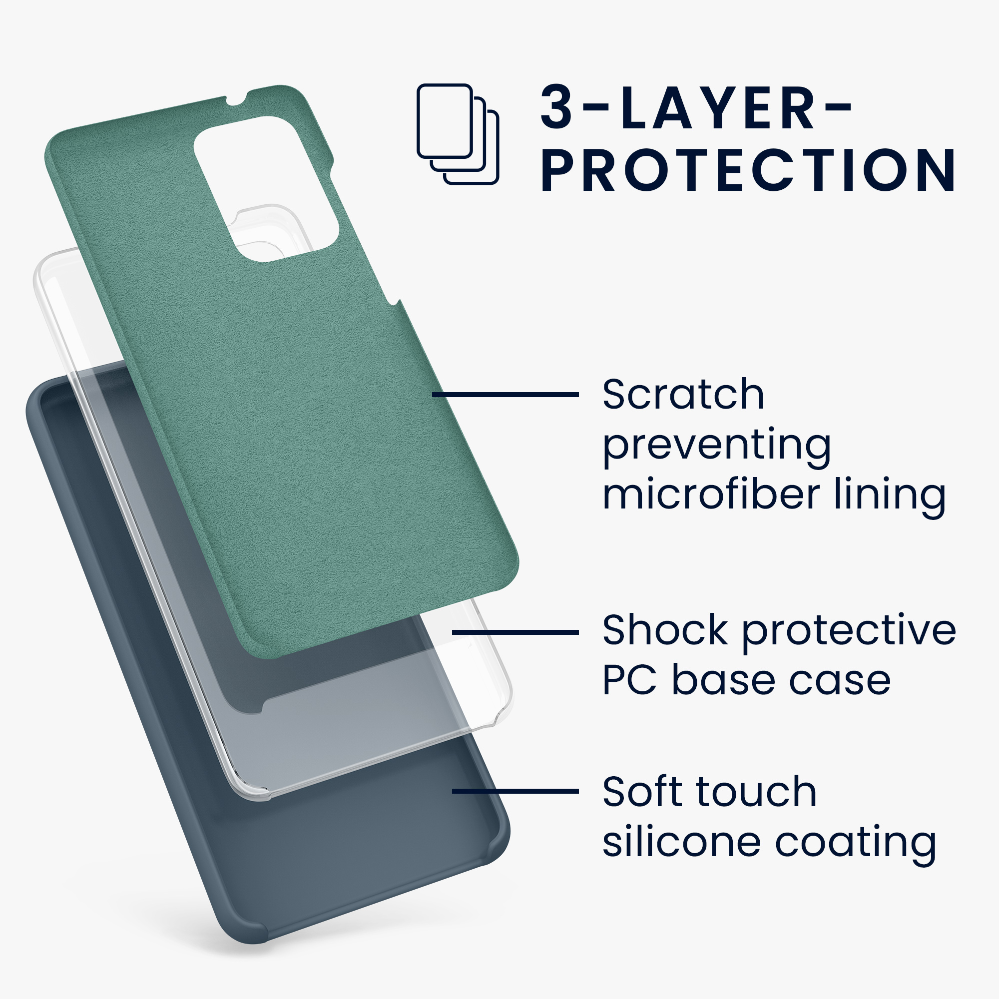 Kryt na mobil Samsung Galaxy A52 / A52 5G / A52s 5G kwmobile TPU Tmavě břidlicová