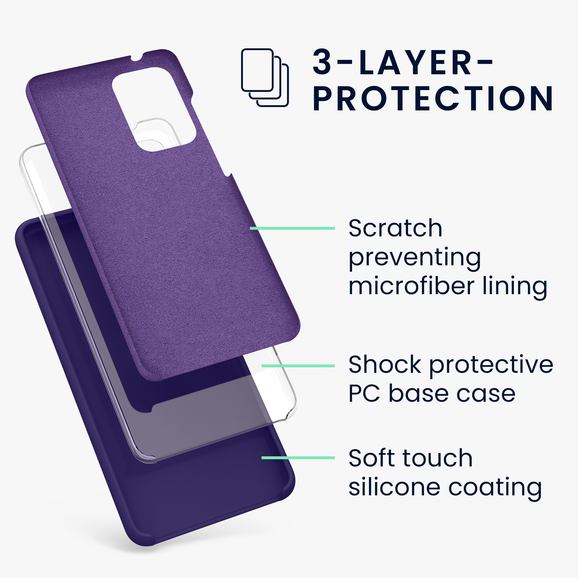 Kryt na mobil Samsung Galaxy A52 / A52 5G / A52s 5G kwmobile TPU Sametová modrá