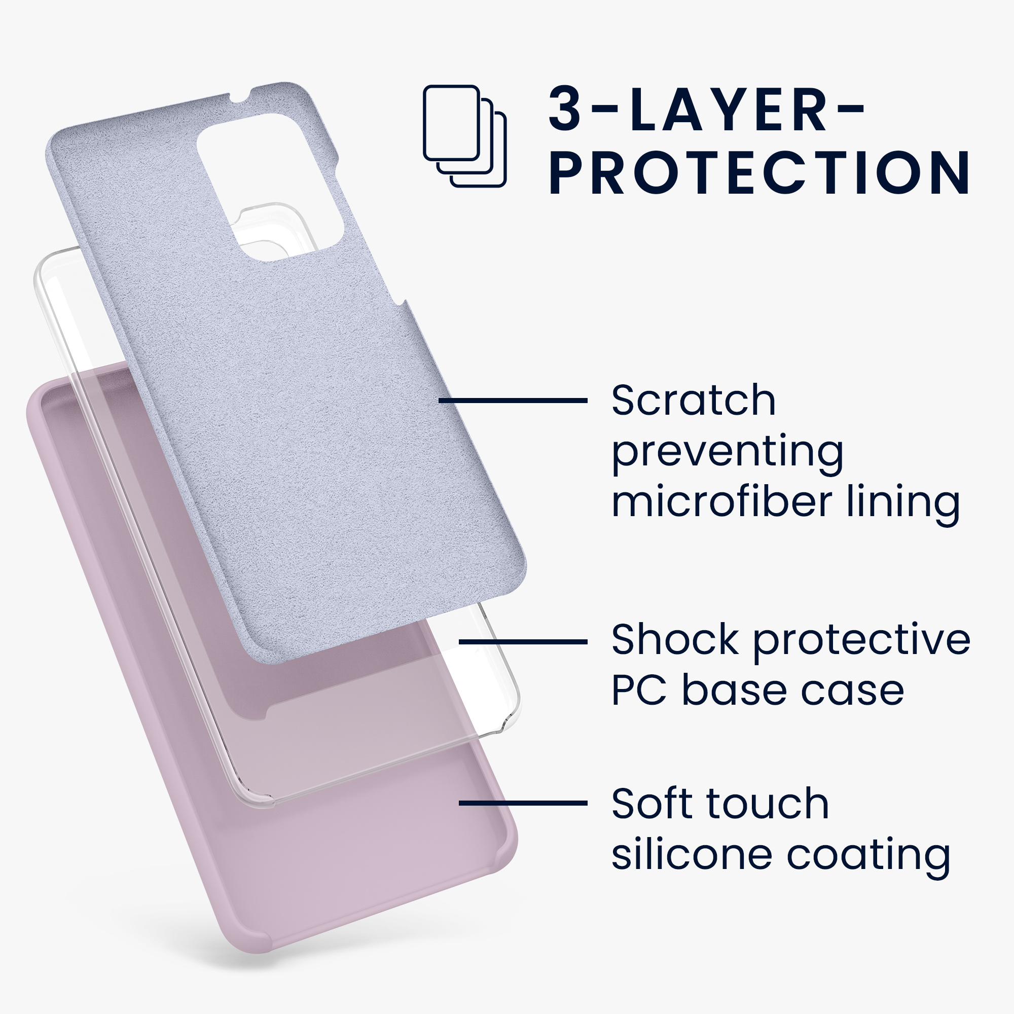 Kryt na mobil Samsung Galaxy A52 / A52 5G / A52s 5G kwmobile TPU Nahá lila