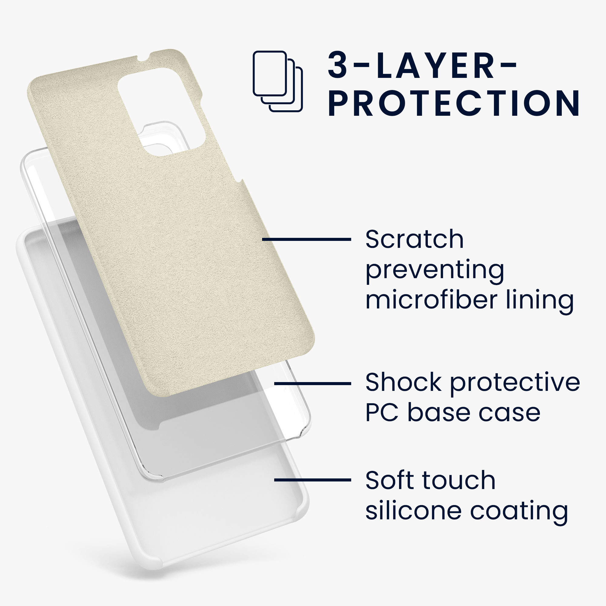 Kryt na mobil Samsung Galaxy A52 / A52 5G / A52s 5G kwmobile TPU Matná bílá