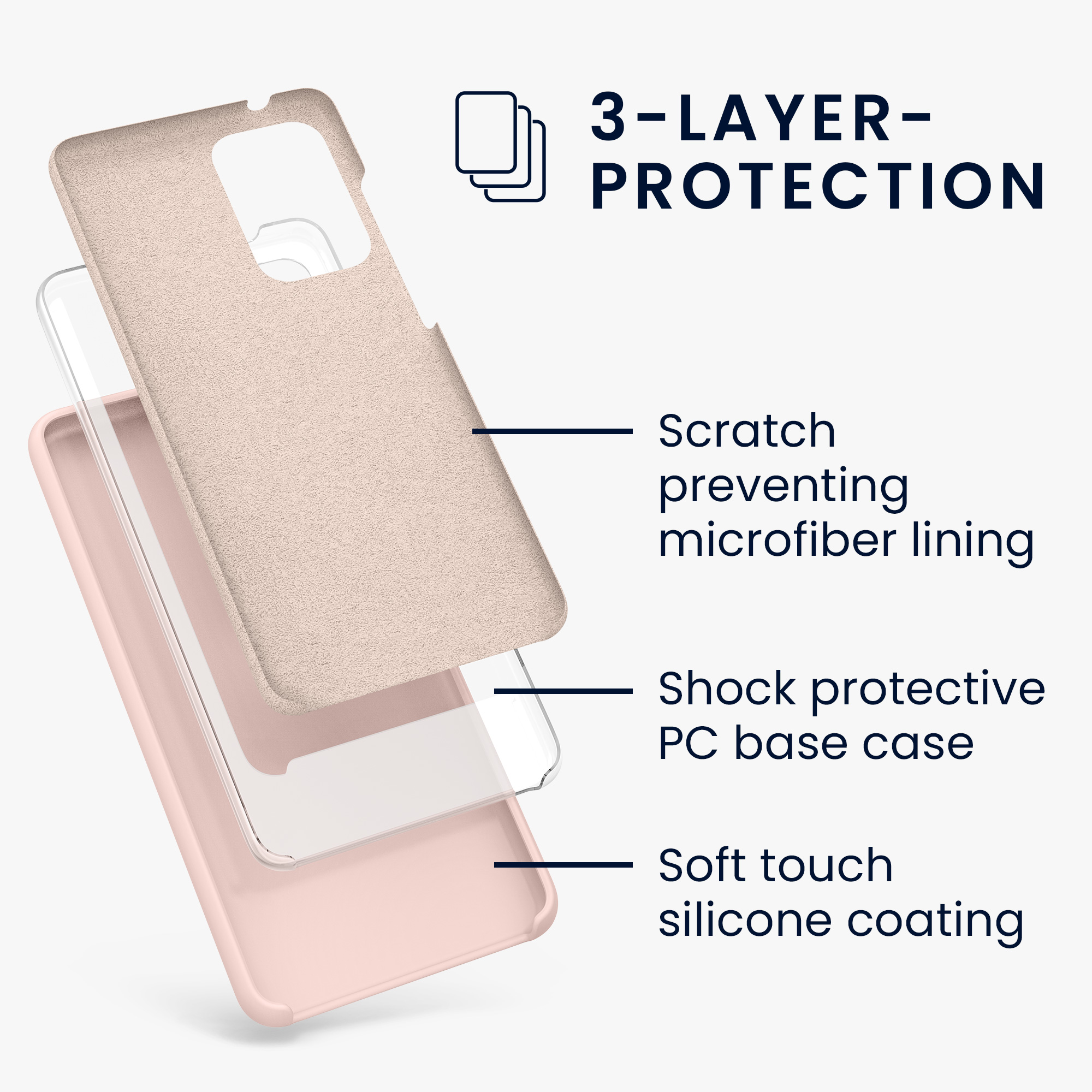 Kryt na mobil Samsung Galaxy A52 / A52 5G / A52s 5G kwmobile TPU Matná antická růžová
