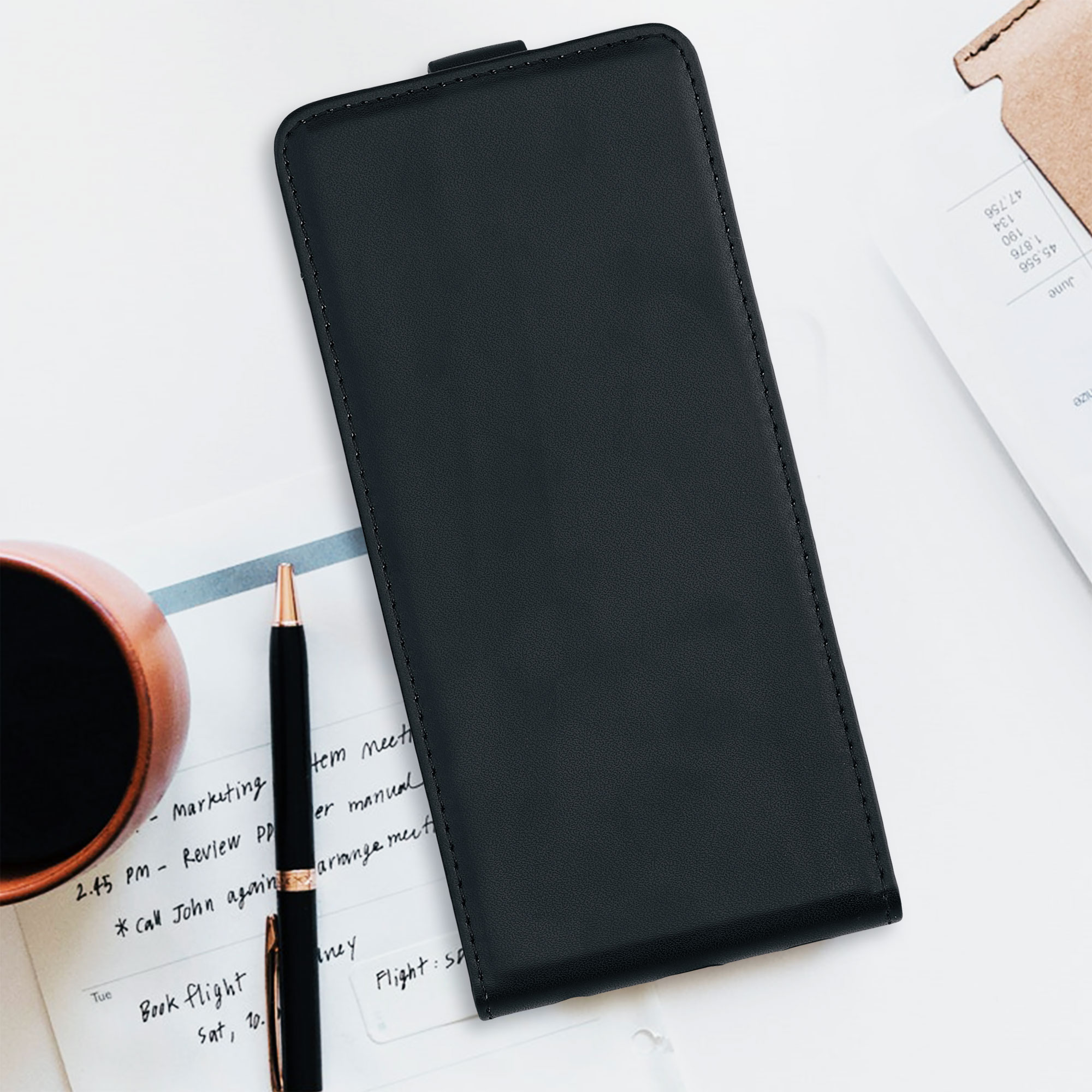 Flip pouzdro Samsung Galaxy A52 / A52 5G / A52s 5G kwmobile PU kůže vertikální s magnetem Černá