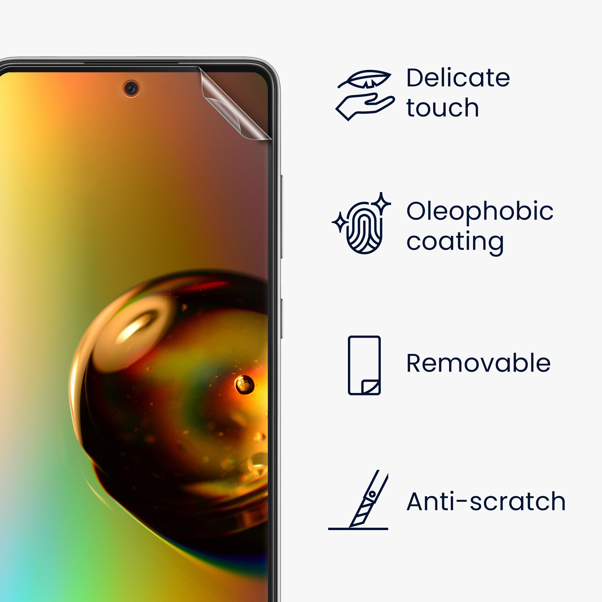 Ochranná fólie Samsung Galaxy A52 / A52 5G / A52s 5G kwmobile 3 ks ultra čirá transparentní