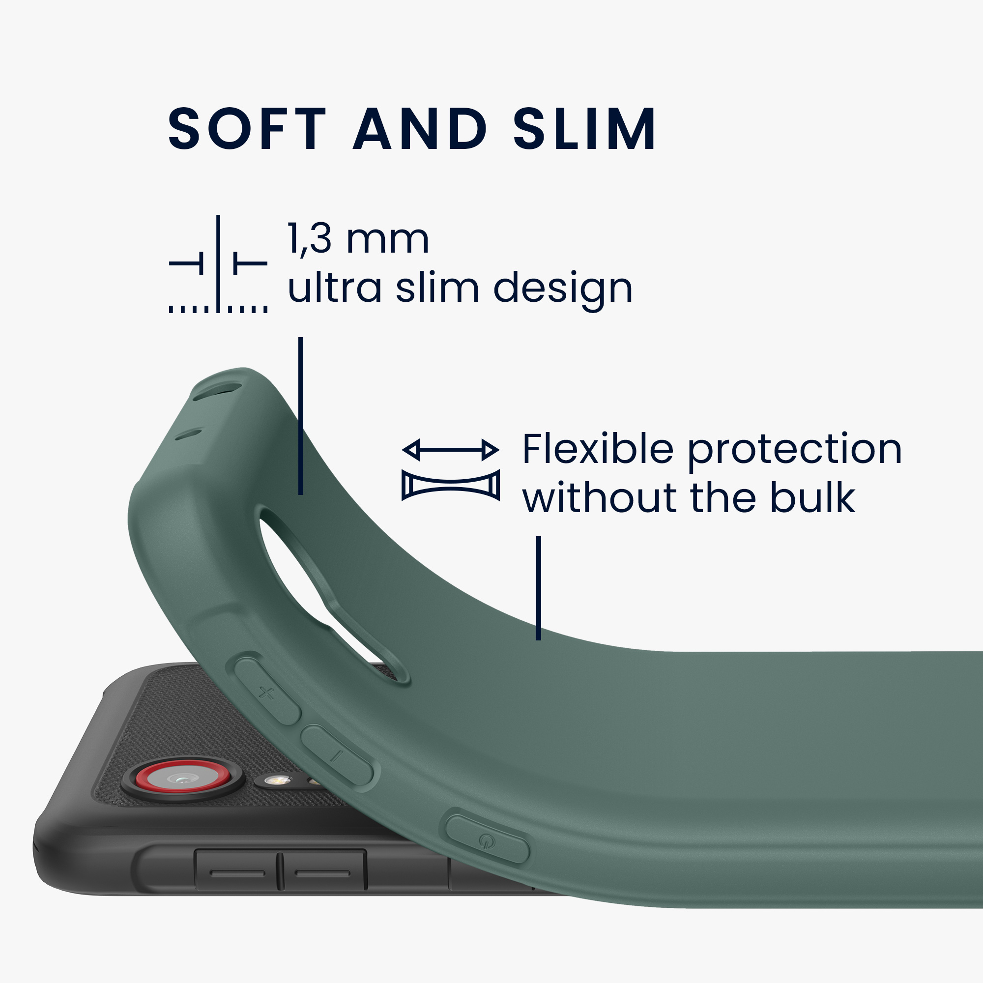 Kryt kwmobile pro Samsung Galaxy Xcover 5 - modrozelená