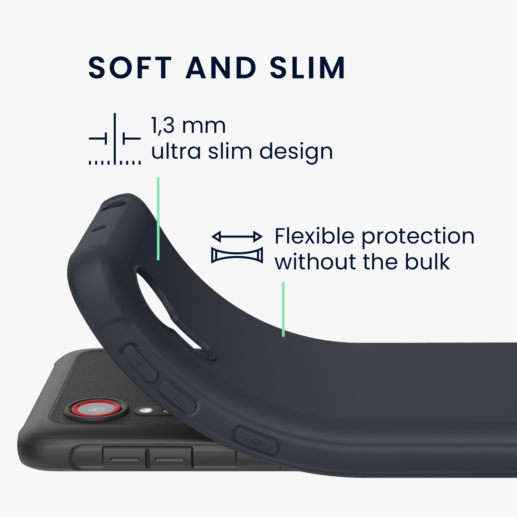 Pouzdro pro Samsung Galaxy Xcover 5 kwmobile TPU - borůvková