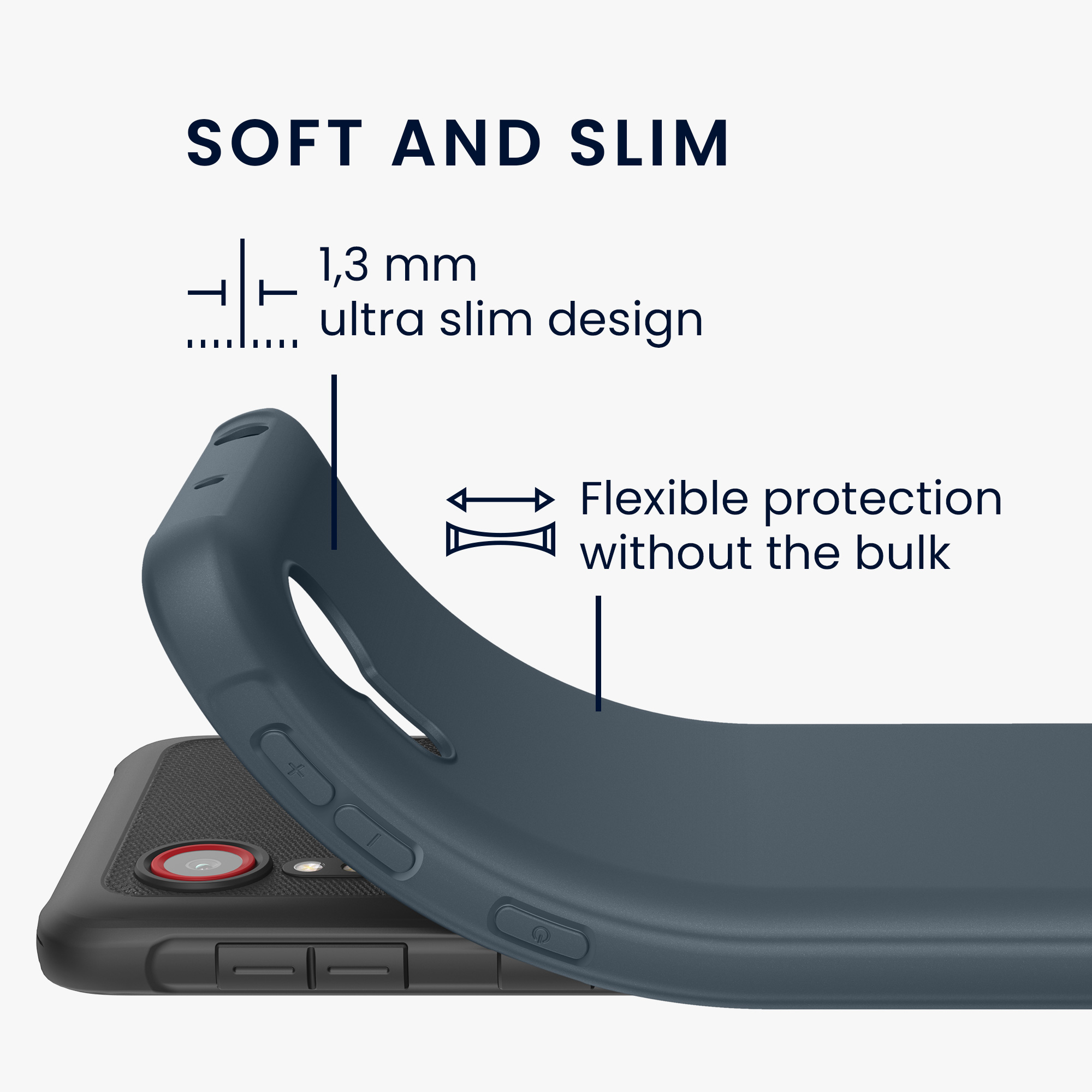 Kryt kwmobile pro Samsung Galaxy Xcover 5 - tmavě břidlicová
