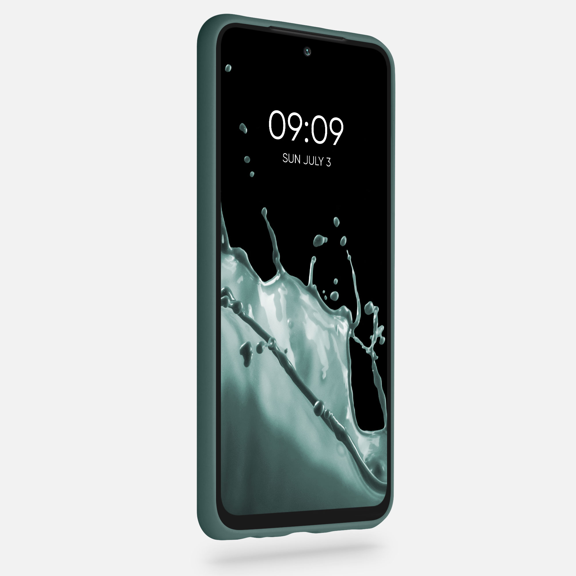 Kryt Xiaomi Redmi Note 10 silikonový TPU modrozelená kwmobile