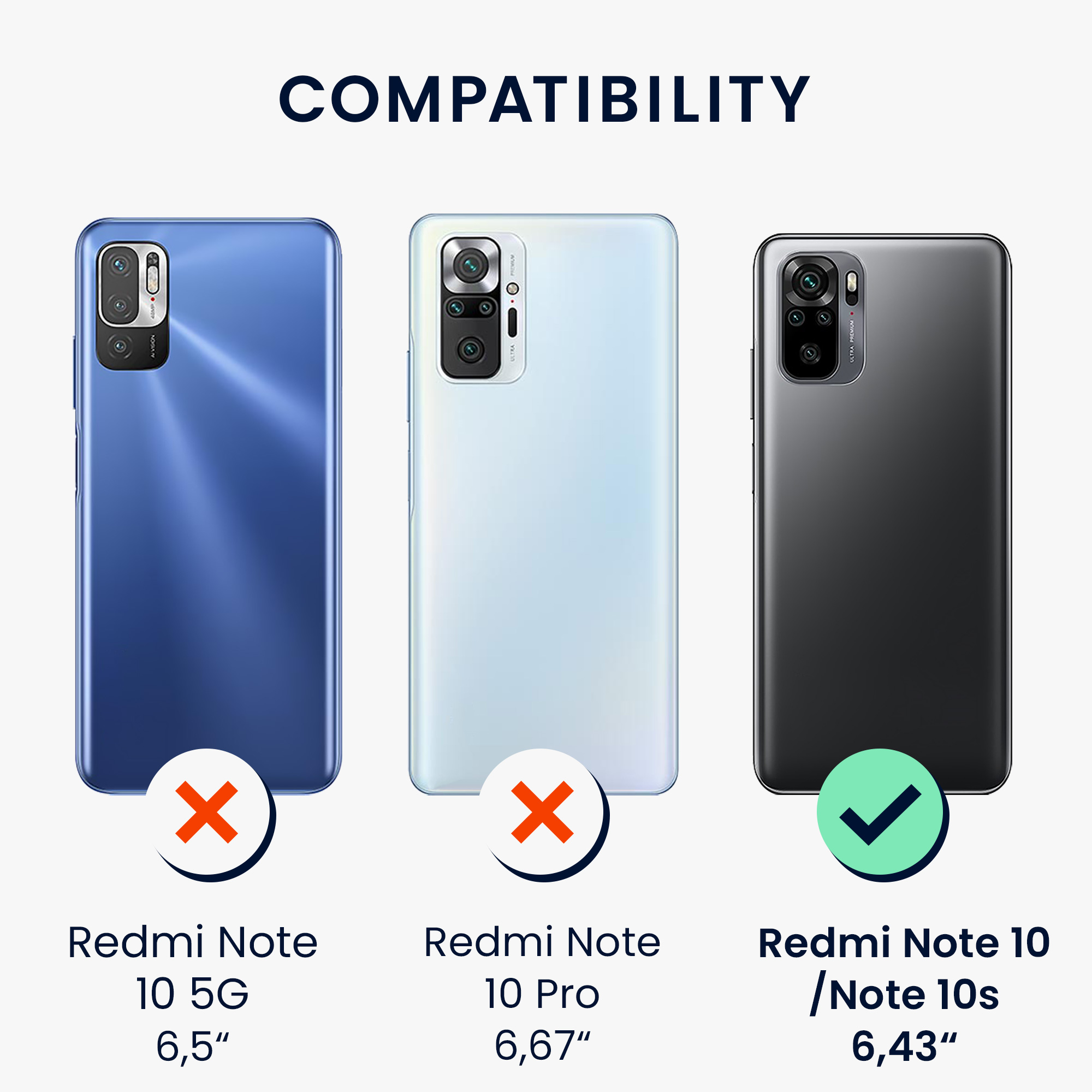 Kryt Xiaomi Redmi Note 10 metalický TPU metalická karibská modrá kwmobile