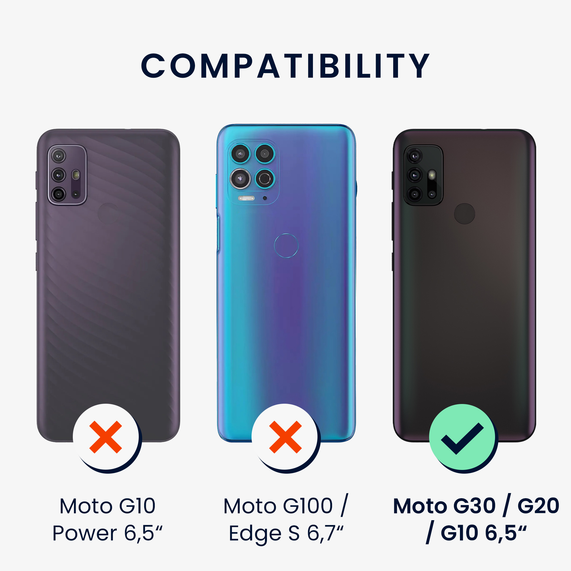 Silikonový kryt kwmobile pro Motorola Moto G30 / Moto G20 / Moto G10 - Pudrově růžová