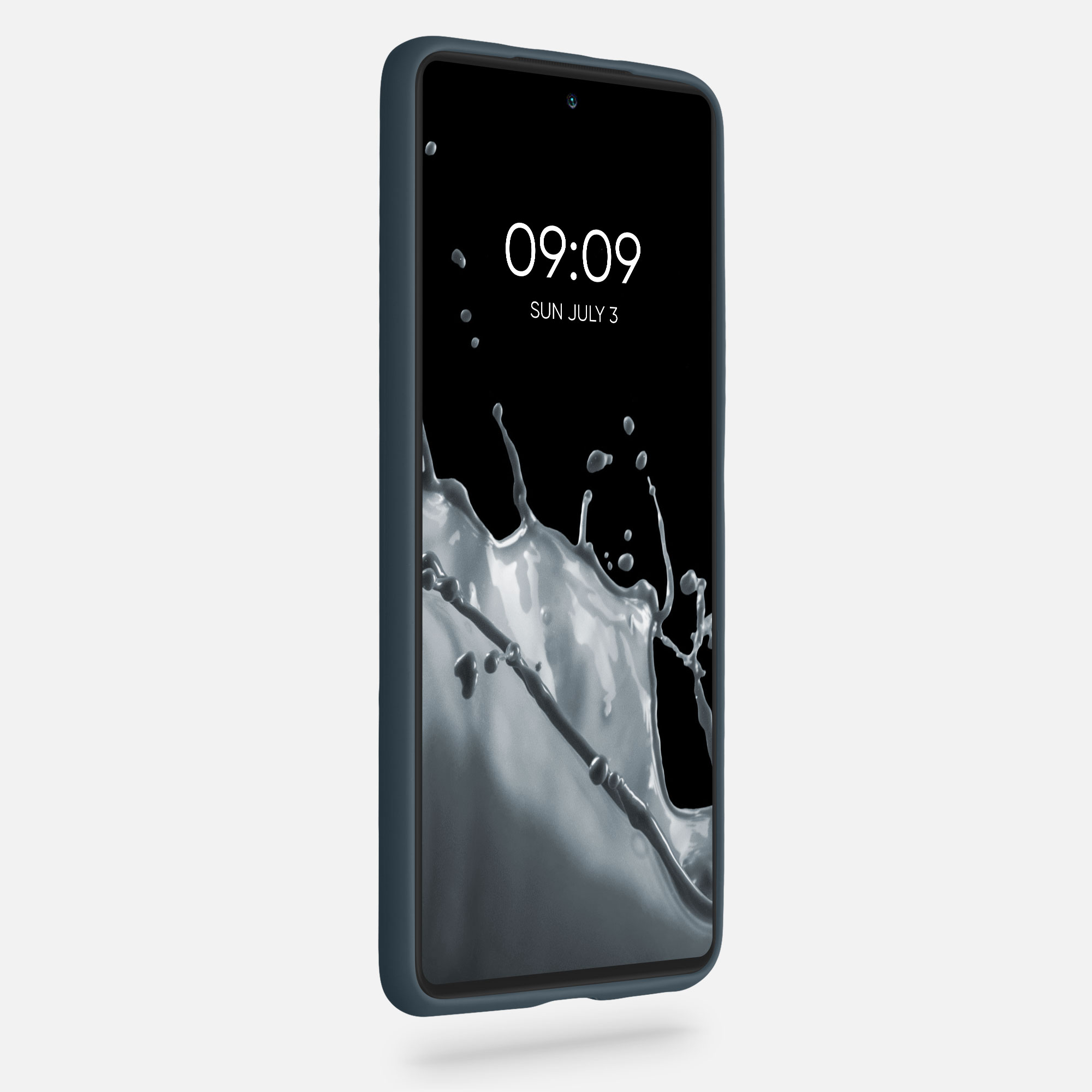 Kryt Xiaomi Poco F3 silikonový TPU tmavá břidlice kwmobile