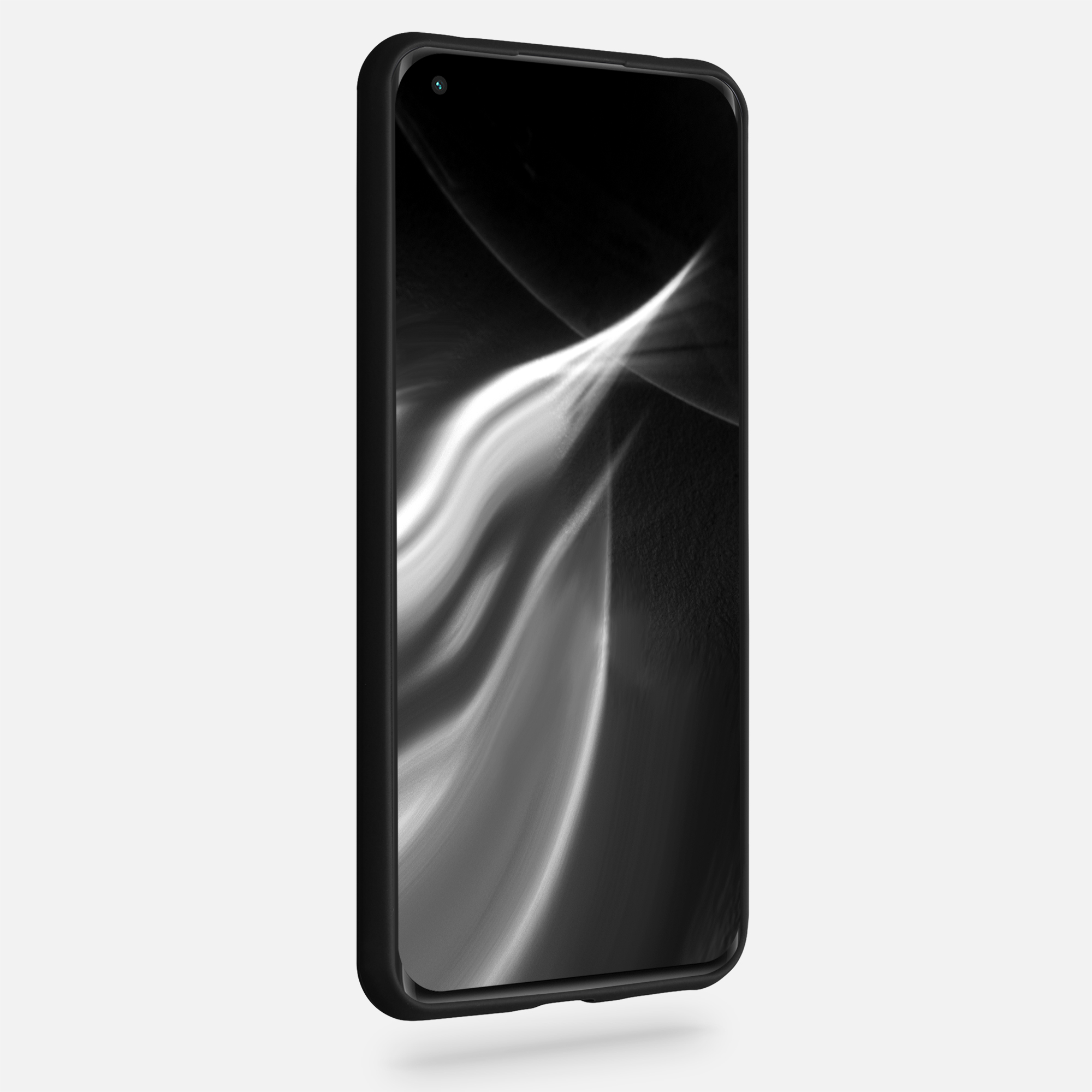 Matný TPU kryt pro Xiaomi 11 Lite (5G) NE / Mi 11 Lite (5G), nárazuvzdorný, pro bezdrátové nabíjení kwmobile ‑ matná černá
