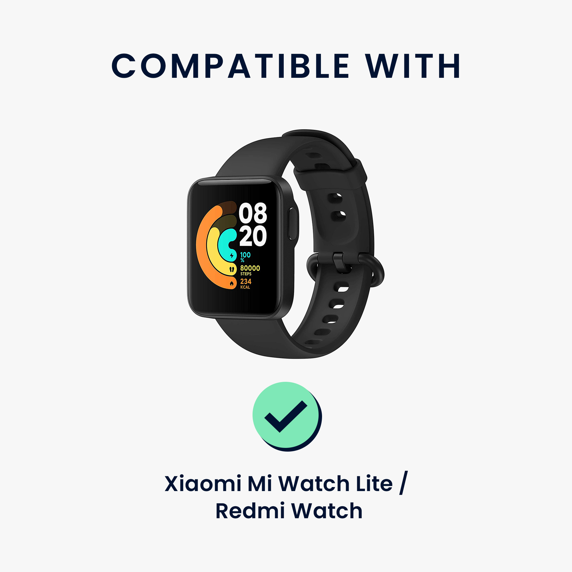 Nabíjecí kabel kwmobile pro Xiaomi Mi Watch Lite / Redmi Watch - Černá