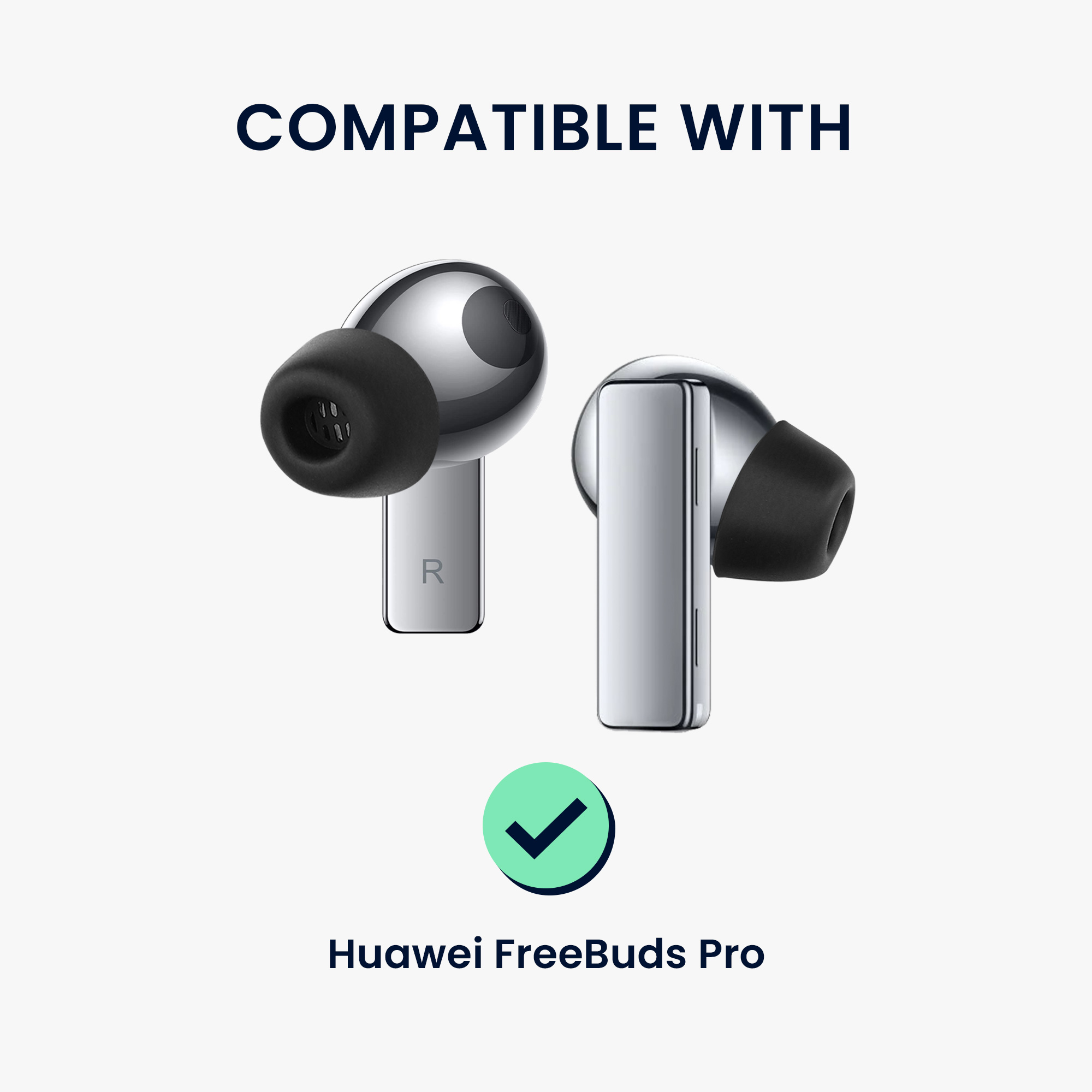 Náhradní špunty do uší Huawei FreeBuds Pro kwmobile 6 ks černá