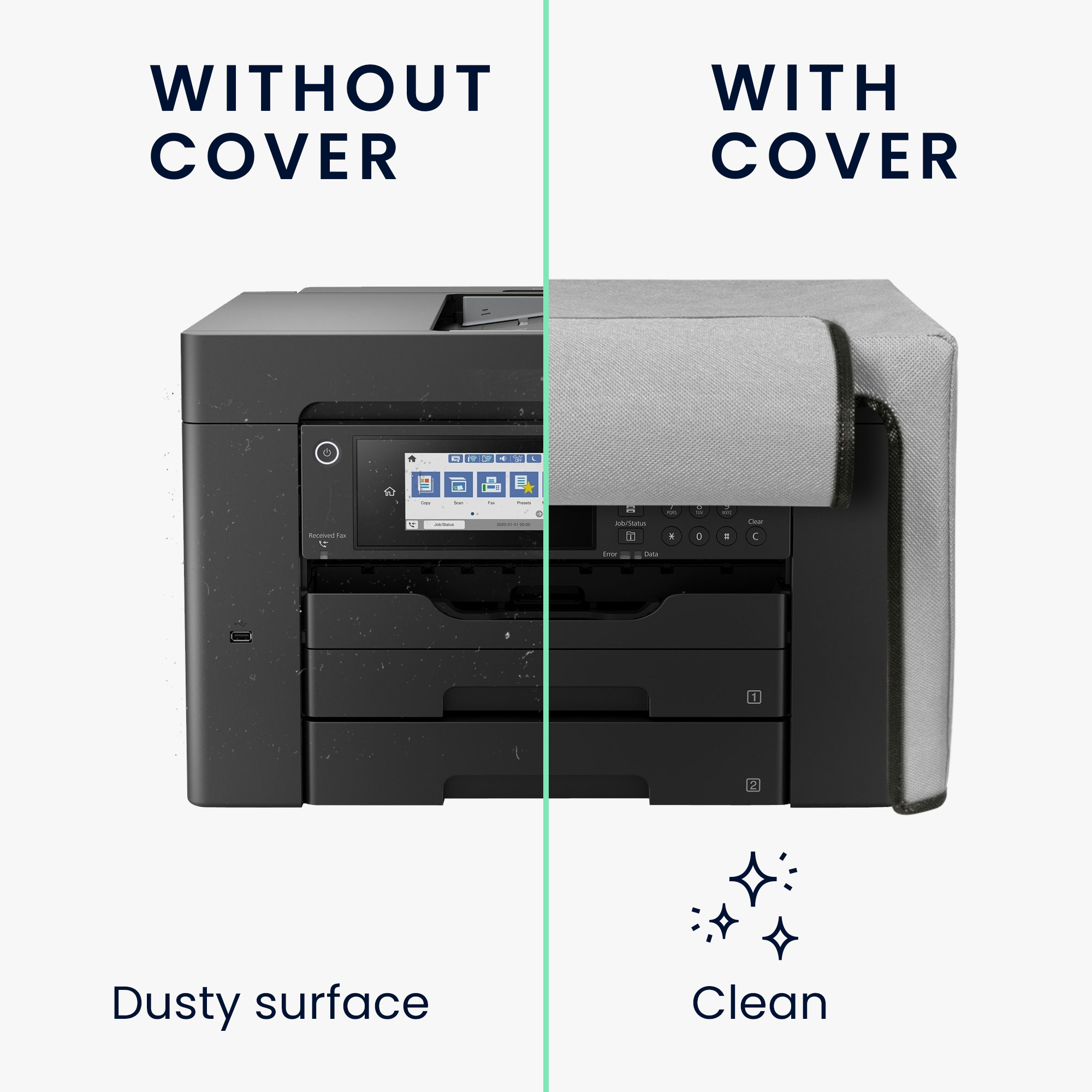Ochranný obal na tiskárnu Epson WorkForce WF-7840DTWF světle šedé
