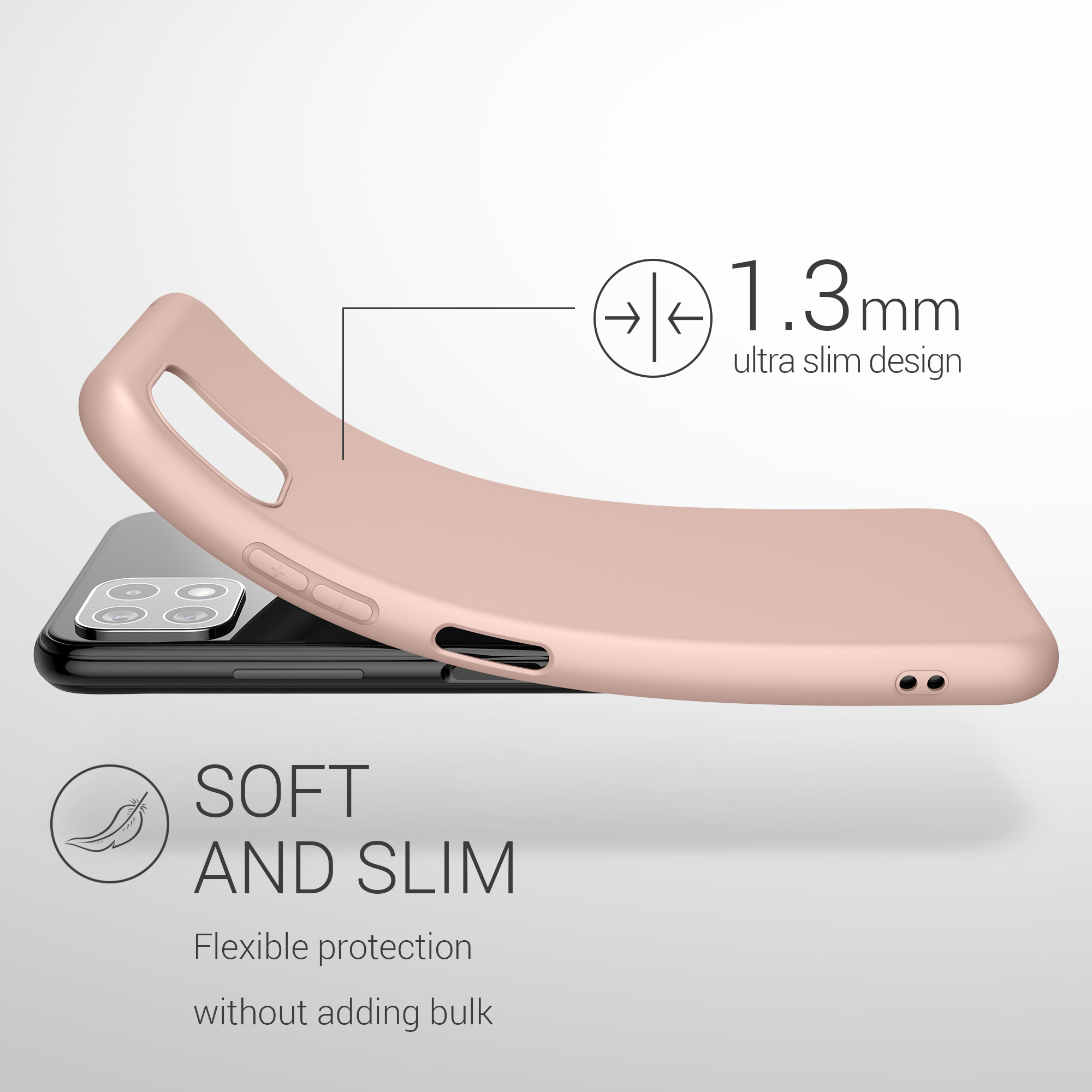 Kryt na mobil Samsung Galaxy A22 5G kwmobile TPU Kokosový vír