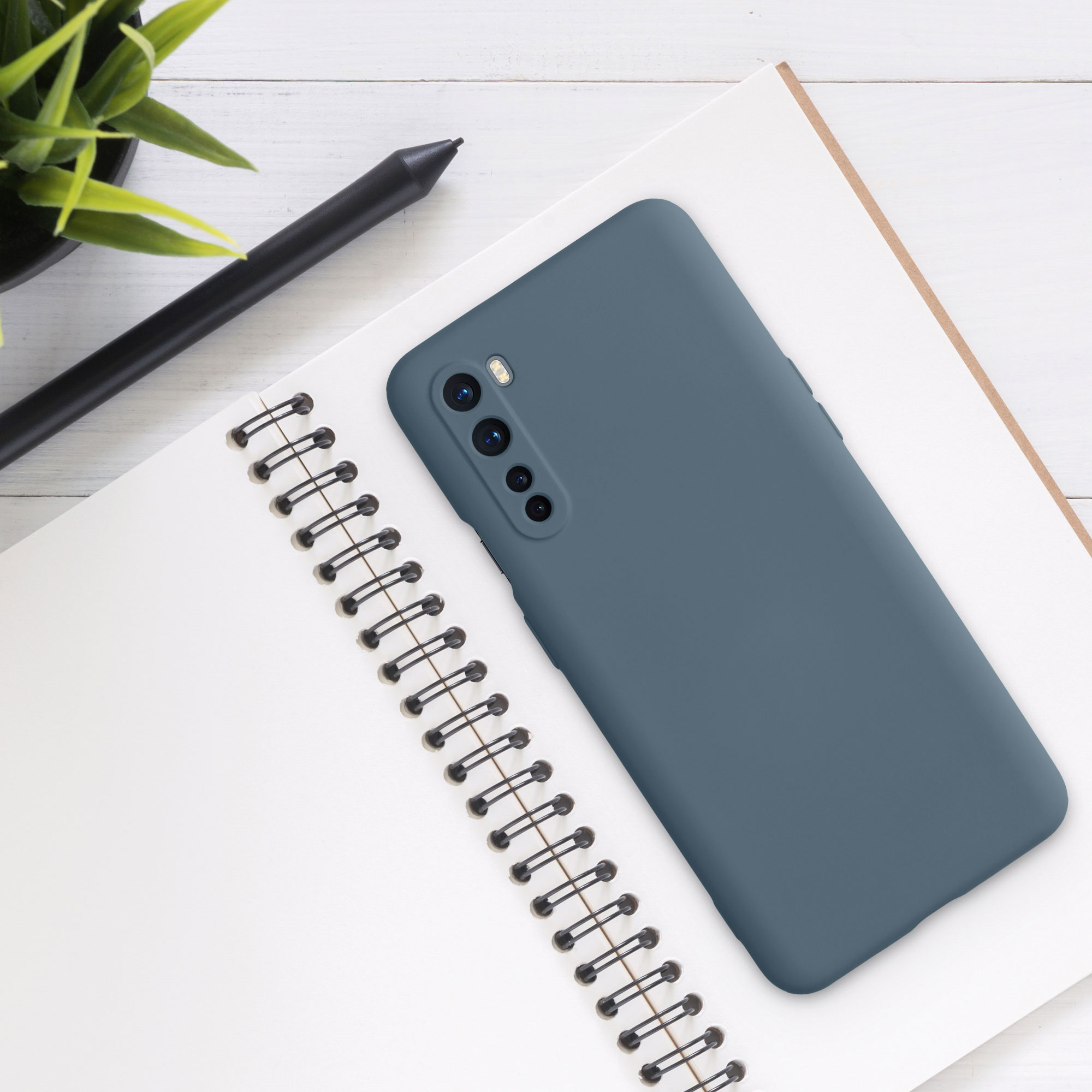 Kwmobile Silikonový kryt OnePlus Nord tmavě šedá