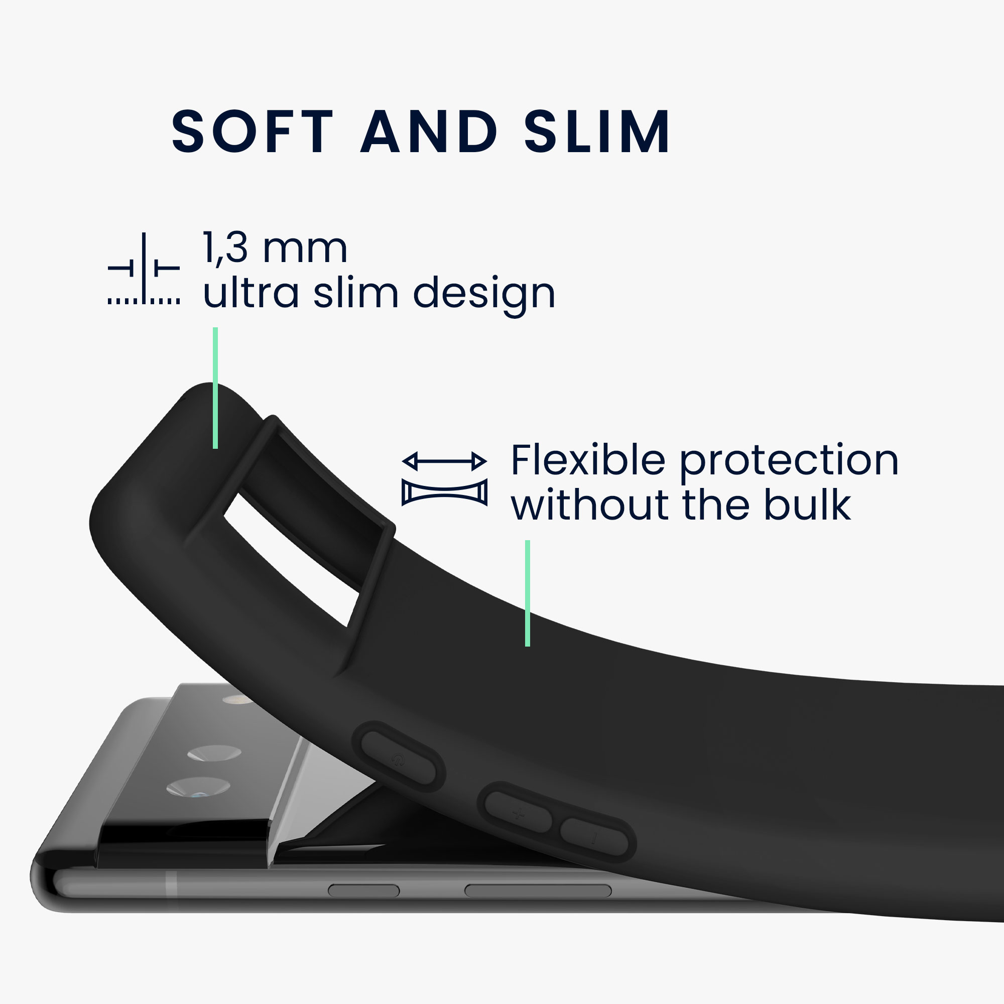 Zadní kryt kwmobile pro Google Pixel 6 - černá