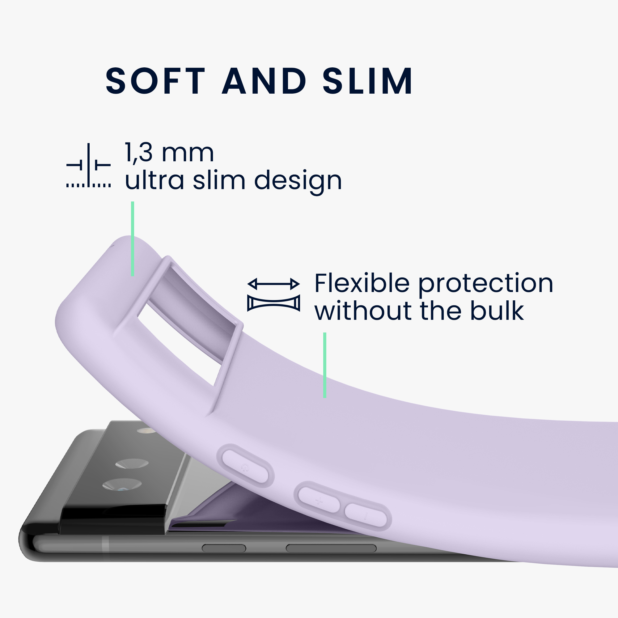 Silikonový kryt kwmobile pro Google Pixel 6 - levandulová