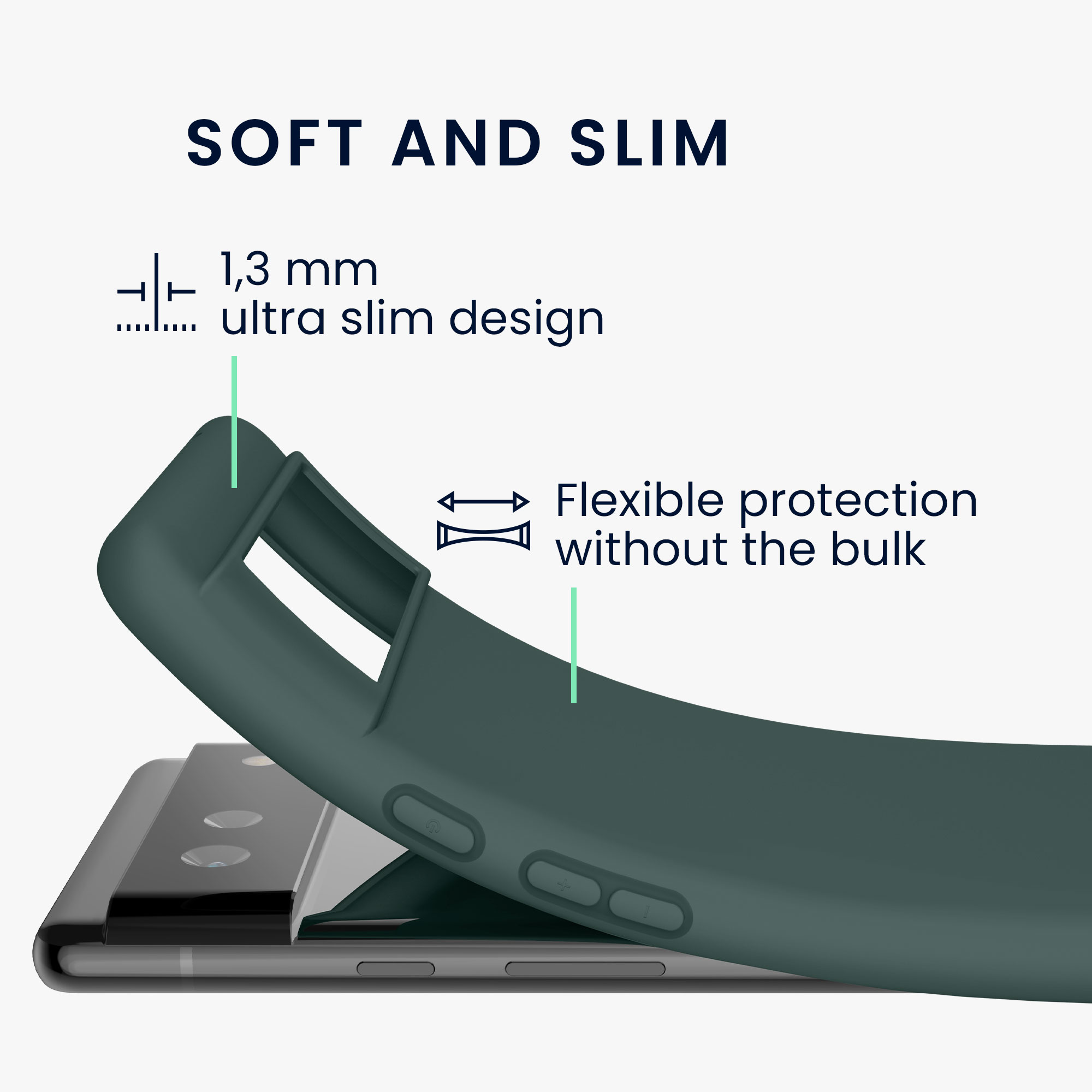 Zadní kryt kwmobile pro Google Pixel 6 - modrozelená