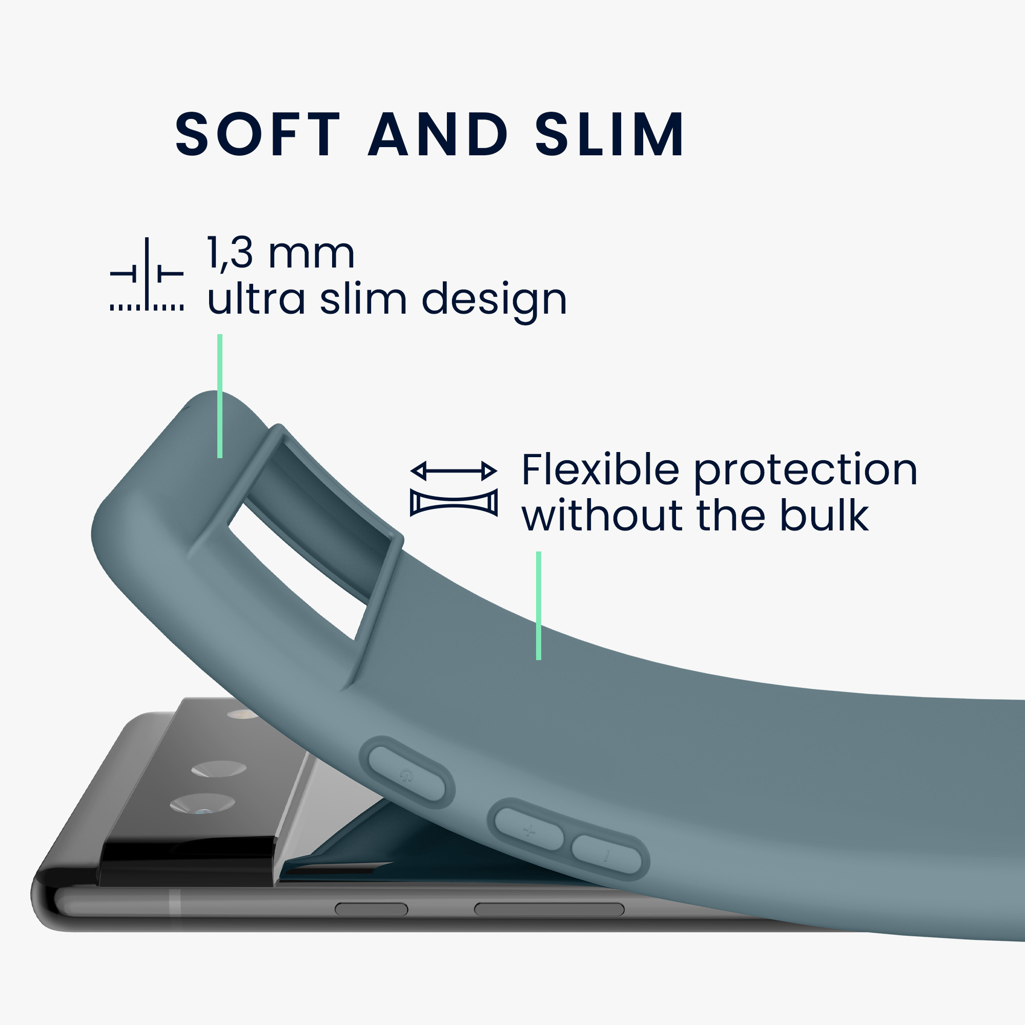 Zadní kryt kwmobile pro Google Pixel 6 - arktická noc