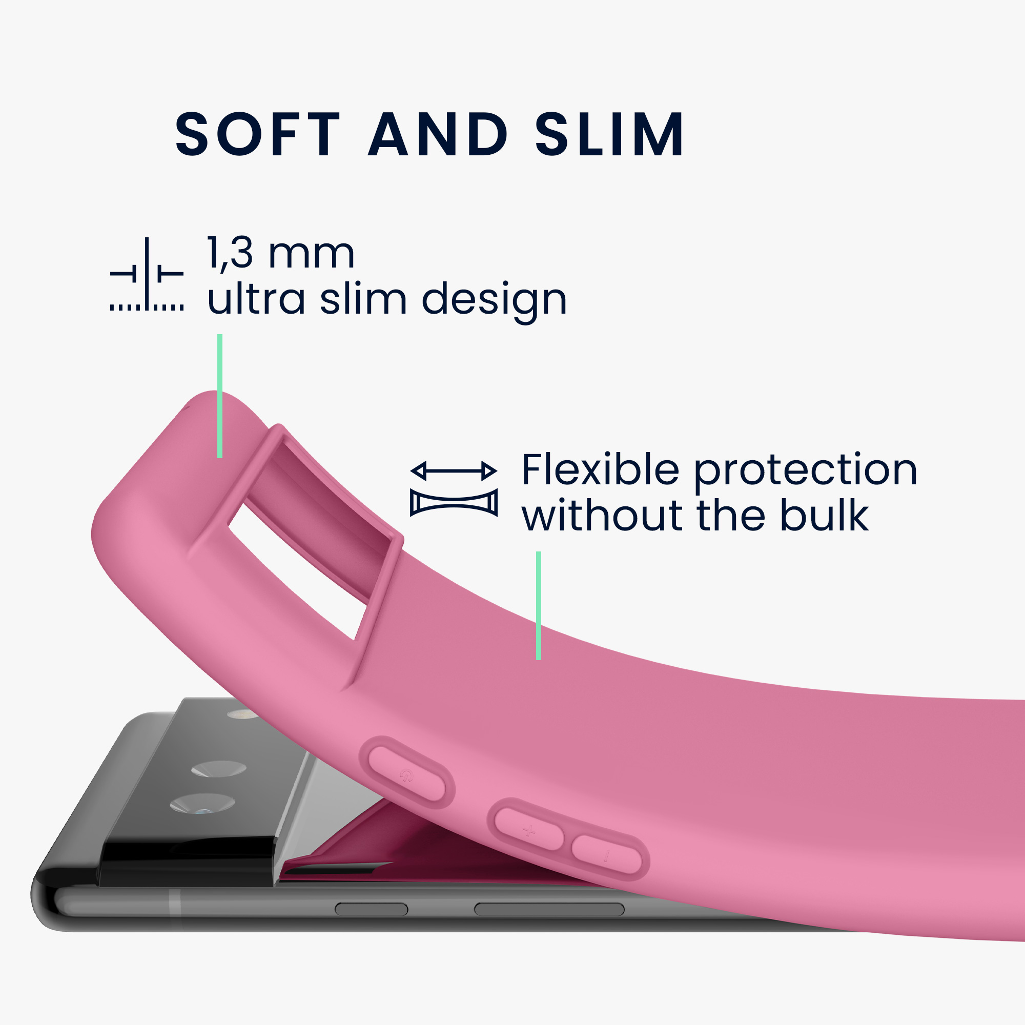 Zadní kryt kwmobile pro Google Pixel 6 - sladká růžová