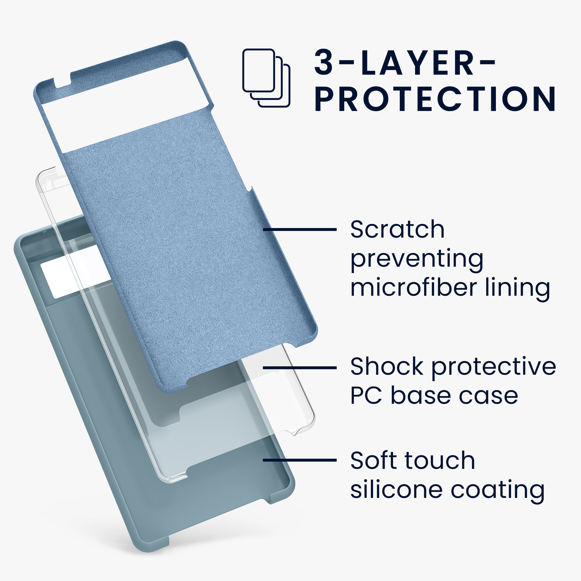 TPU kryt pro Google Pixel 6 kwmobile ‑ arktická noc