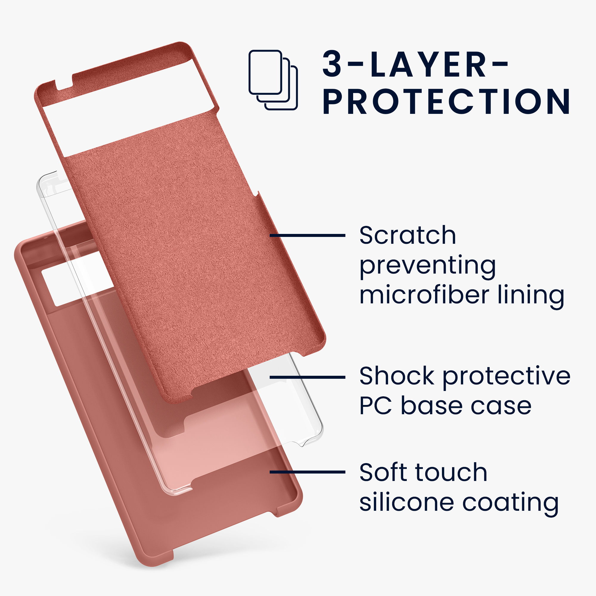 Zadní kryt kwmobile pro Google Pixel 6 - wireless charging winter rose