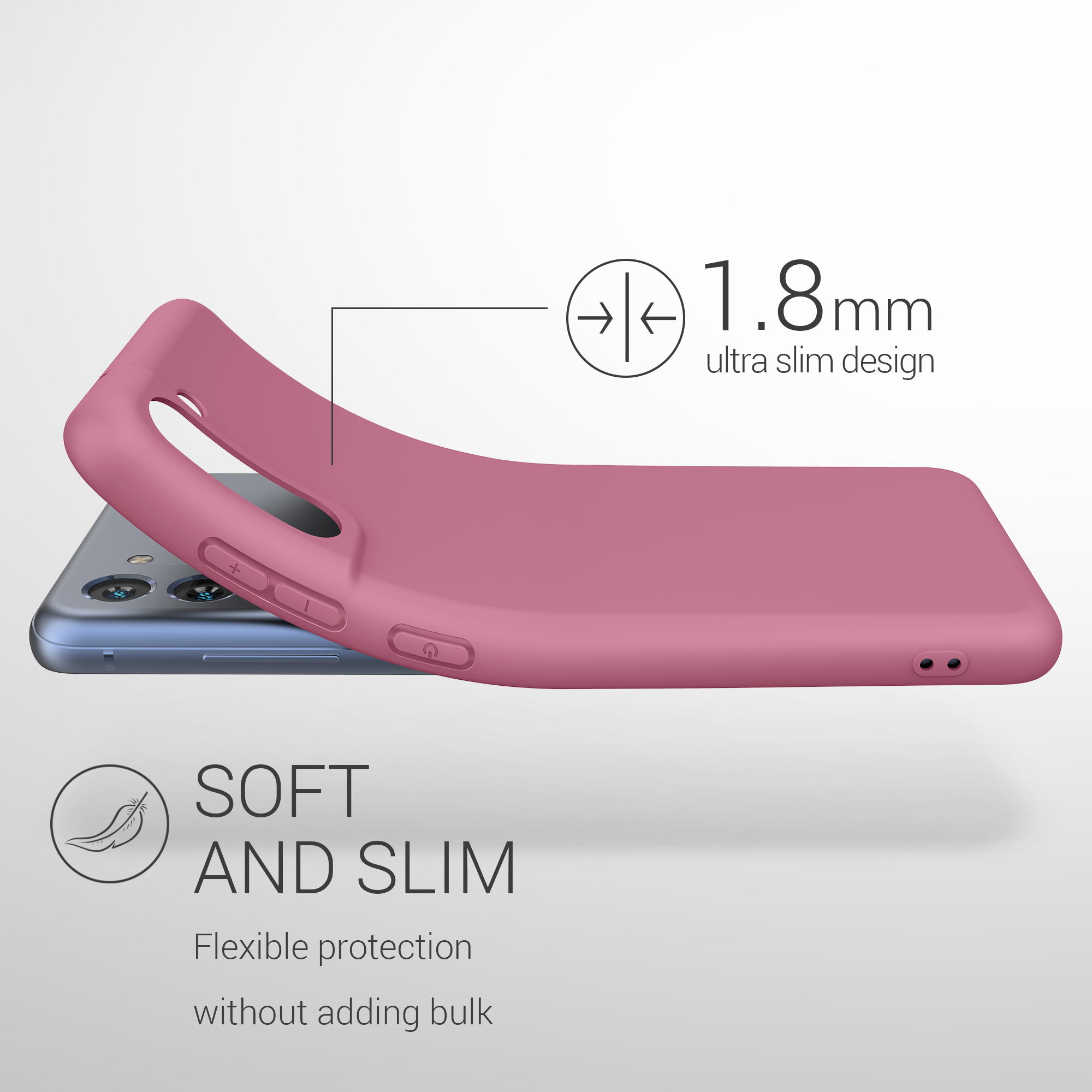 Kryt na mobil Galaxy S21 Fan Edition kwmobile tmavě růžová