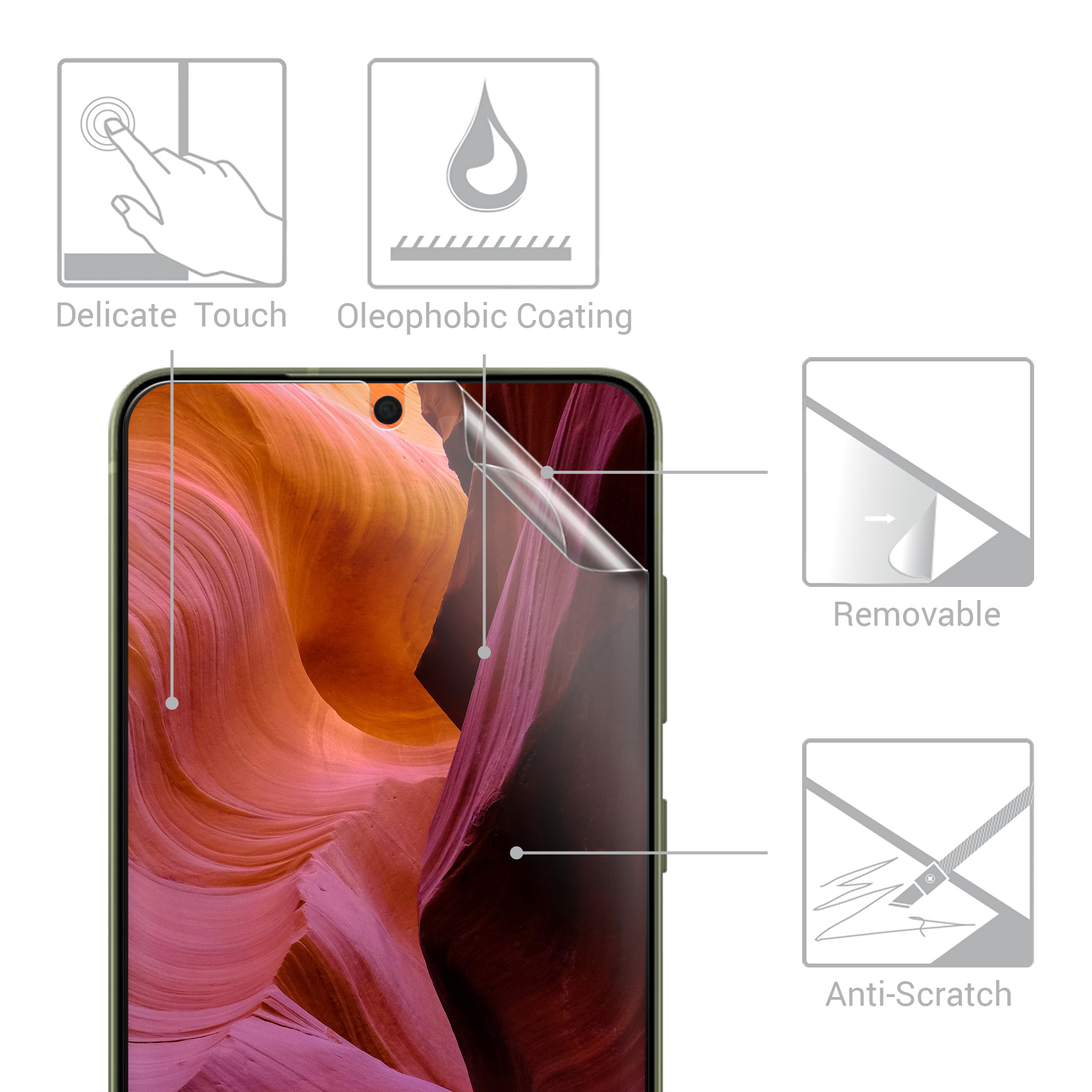 3ks Ochranná fólie Galaxy S21 FE kwmobile čirá transparentní
