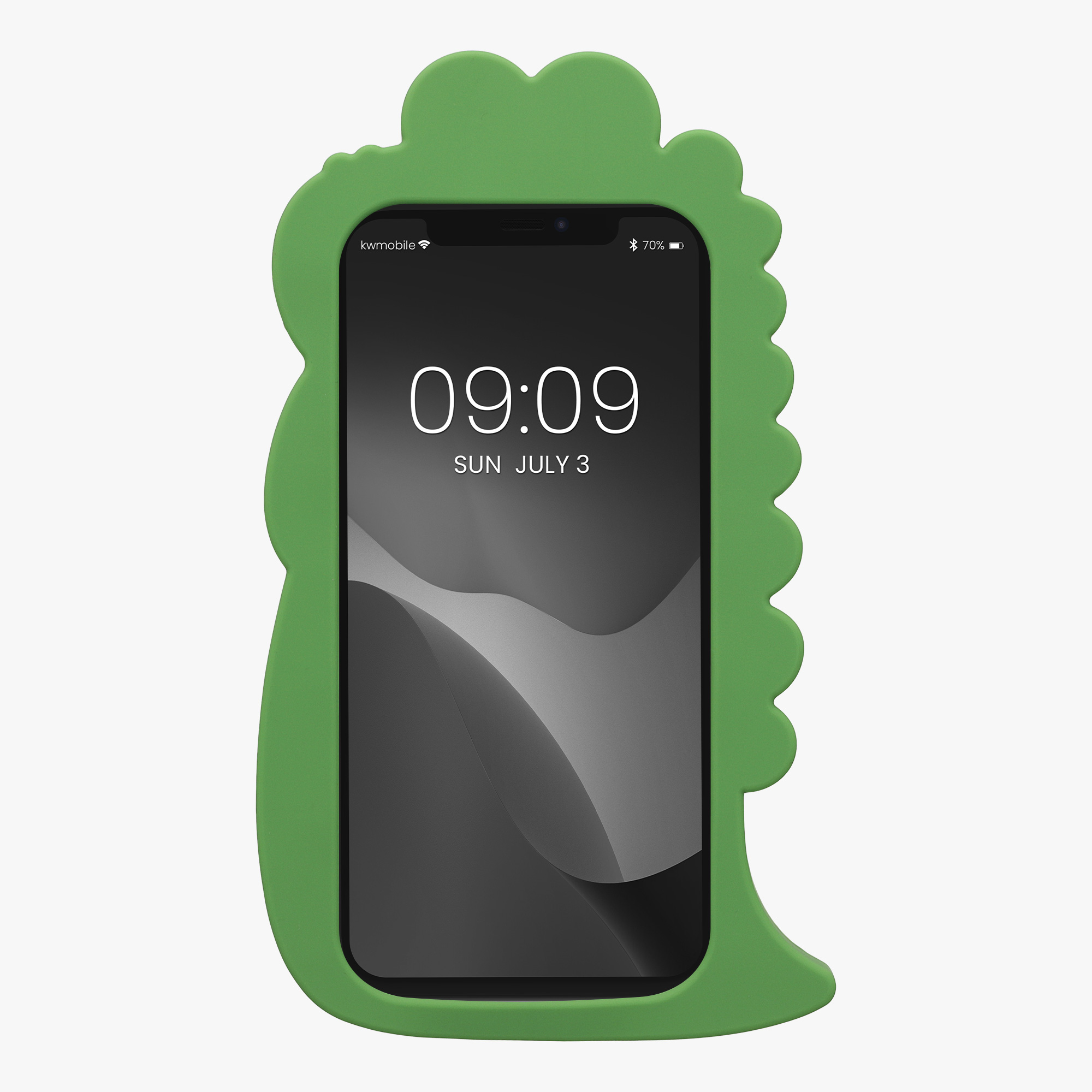 Kryt na mobil kwmobile iPhone 11 - černo-bílo-zelená
