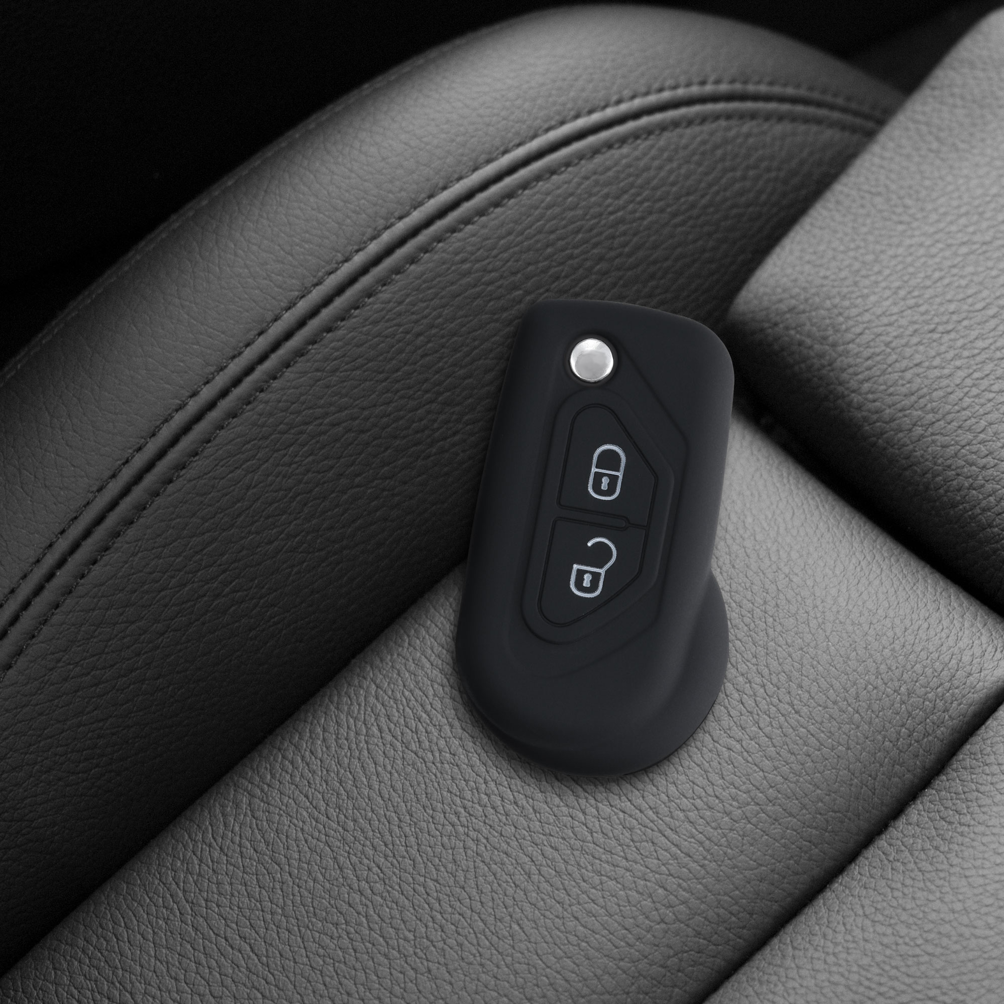 TPU pouzdro na klíč Citroën DS3/C3 2 tlačítka černé