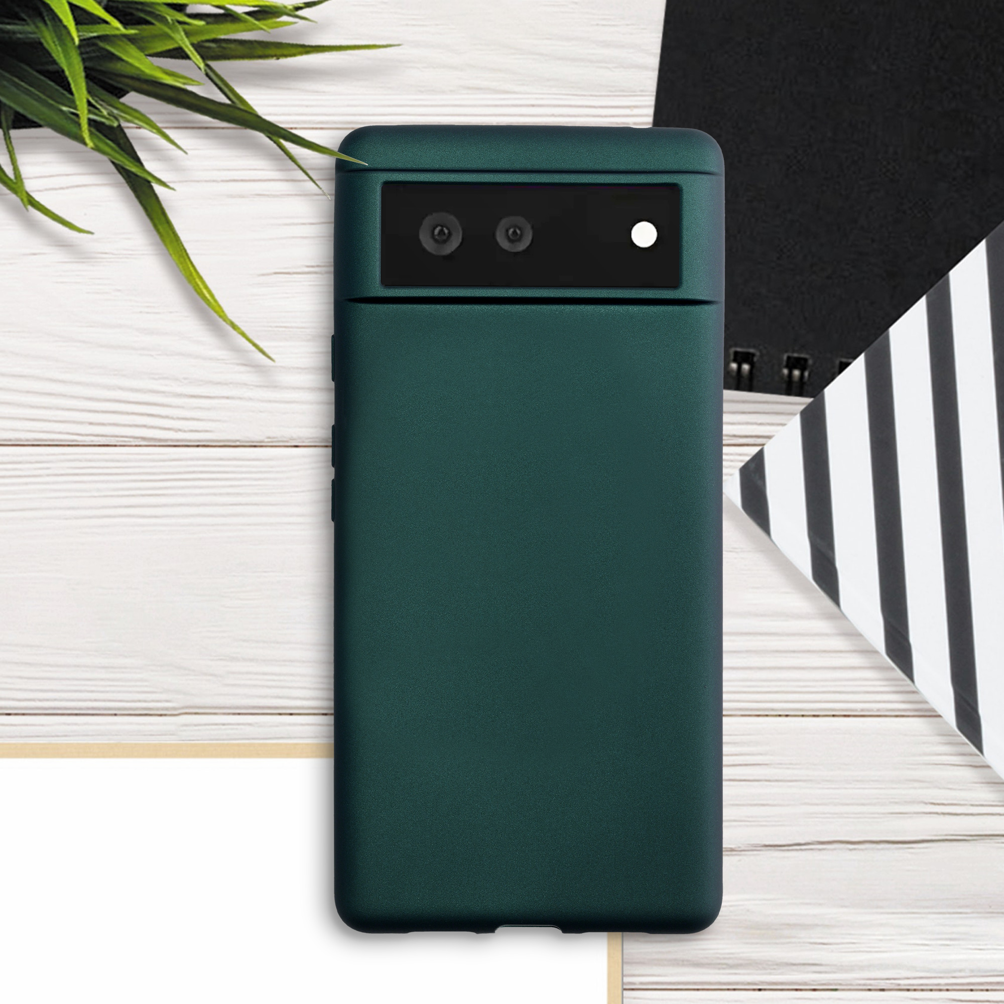 Zadní kryt kwmobile pro Google Pixel 6 - metalická petrolejová