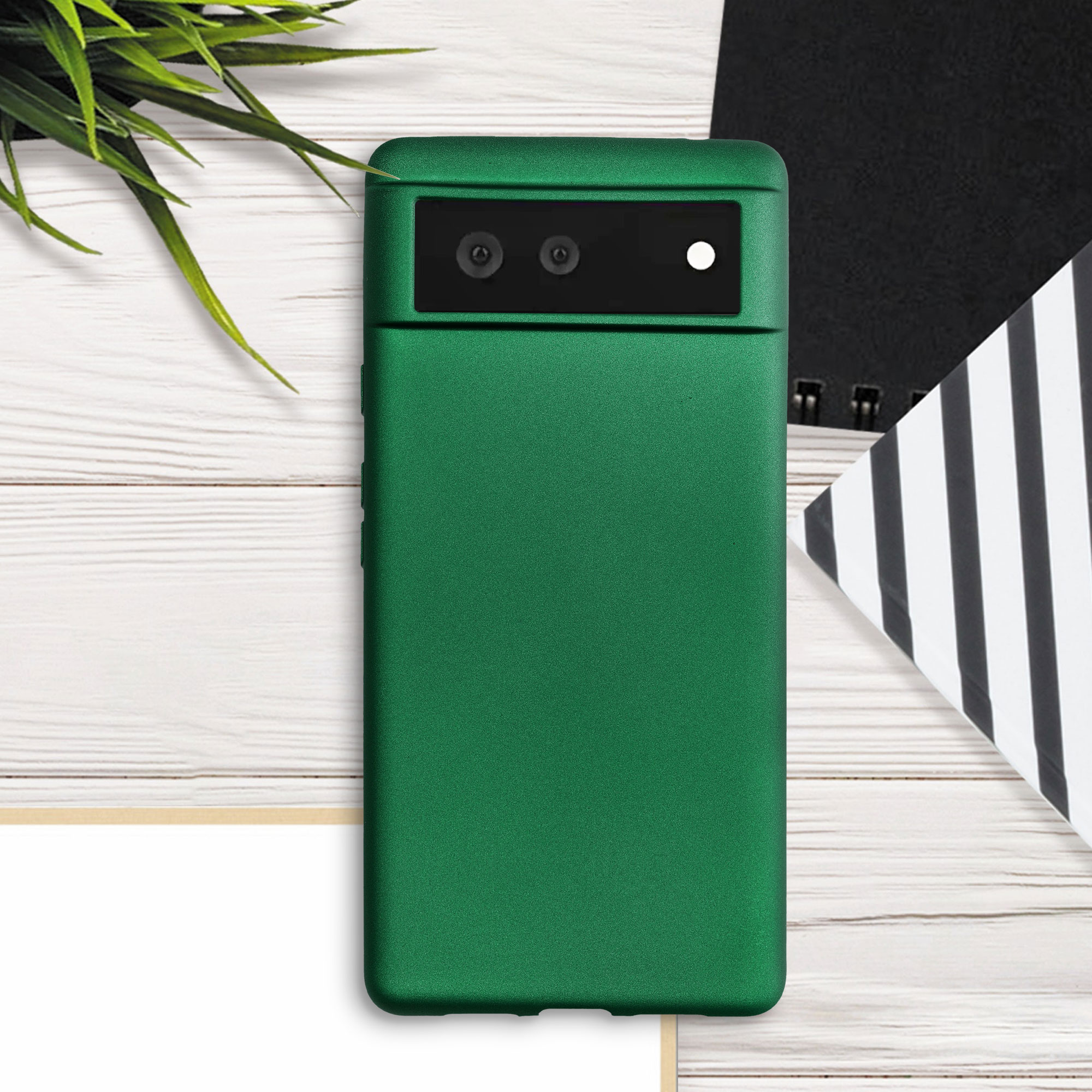 Zadní kryt kwmobile pro Google Pixel 6 - dark metallic zelená