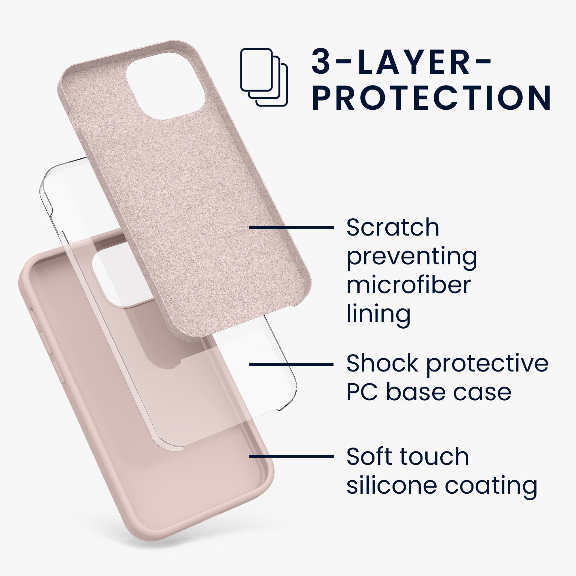 Pouzdro pro Apple iPhone 13 mini kwmobile silikonové - kokosová