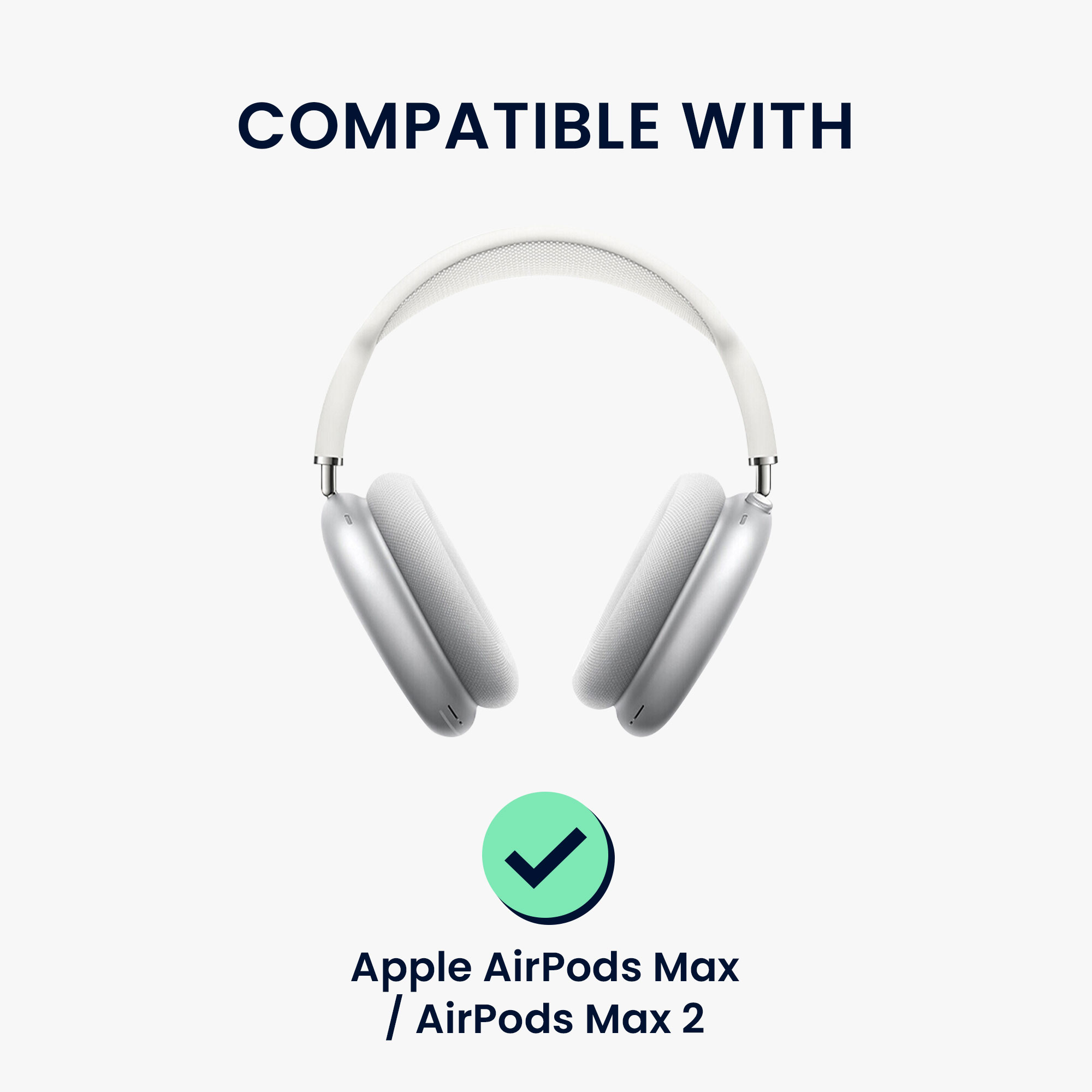 Náhradní náušníky pro Apple AirPods Max / AirPods Max 2 kwmobile - tmavě šedá