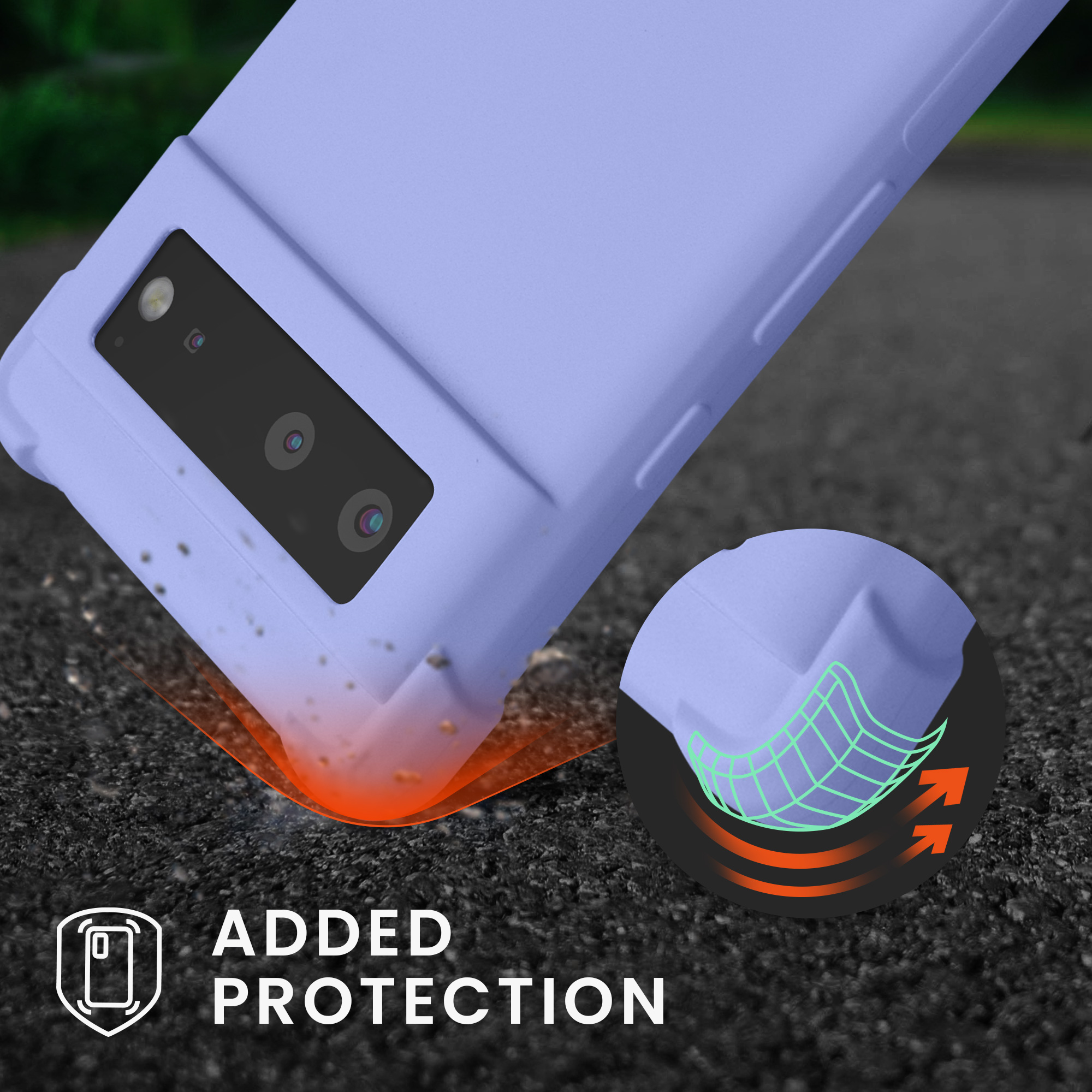 Crossbody kryt kwmobile pro Google Pixel 6 - levandulová