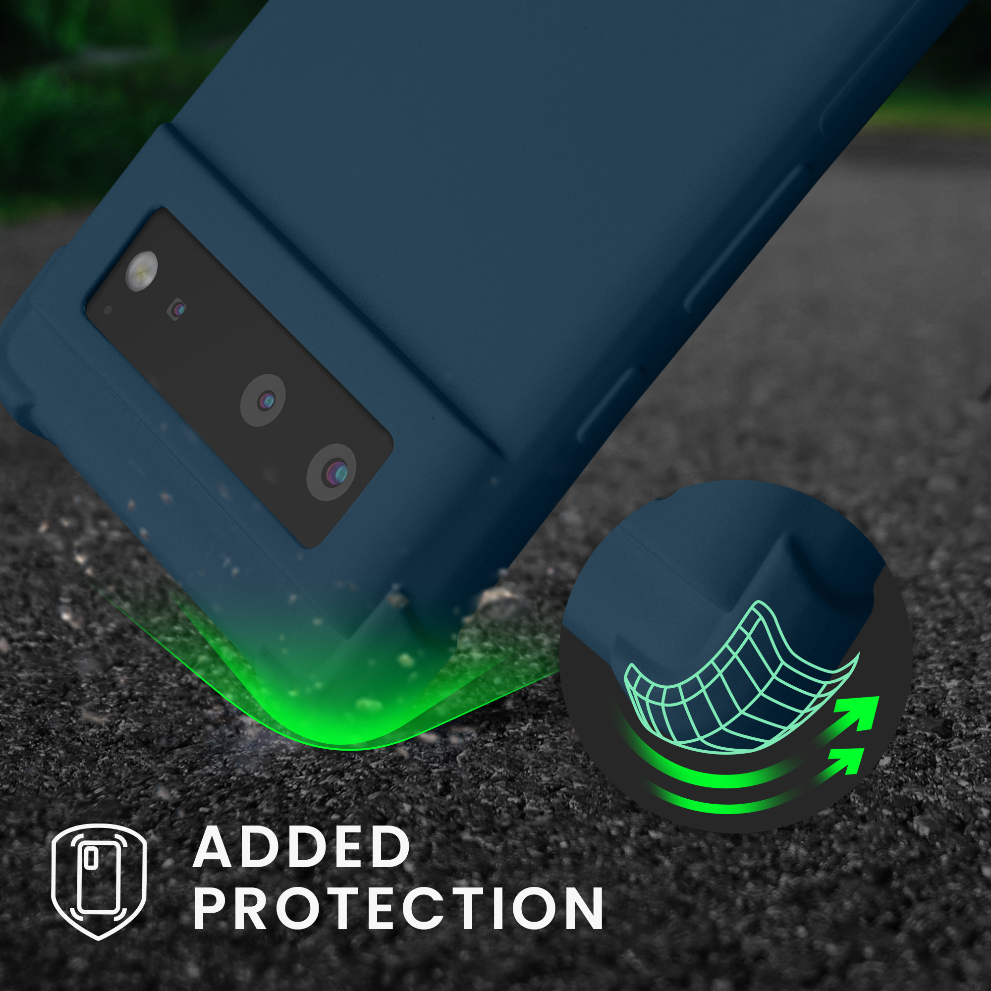 Crossbody kryt kwmobile pro Google Pixel 6 - dark modrá