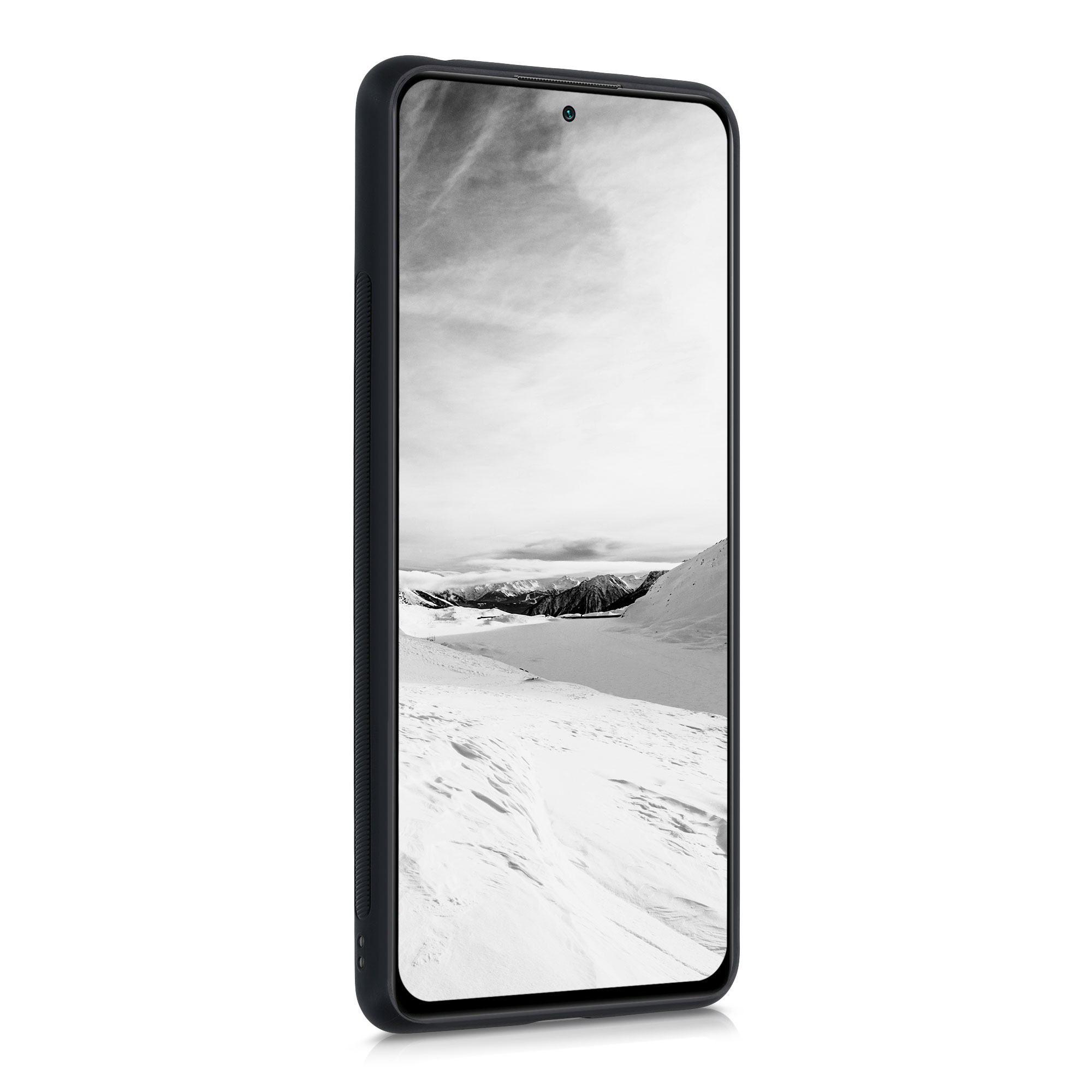 Dřevěný kryt Xiaomi Redmi Note 10 Pro TPU vanička, tmavě hnědý kwmobile