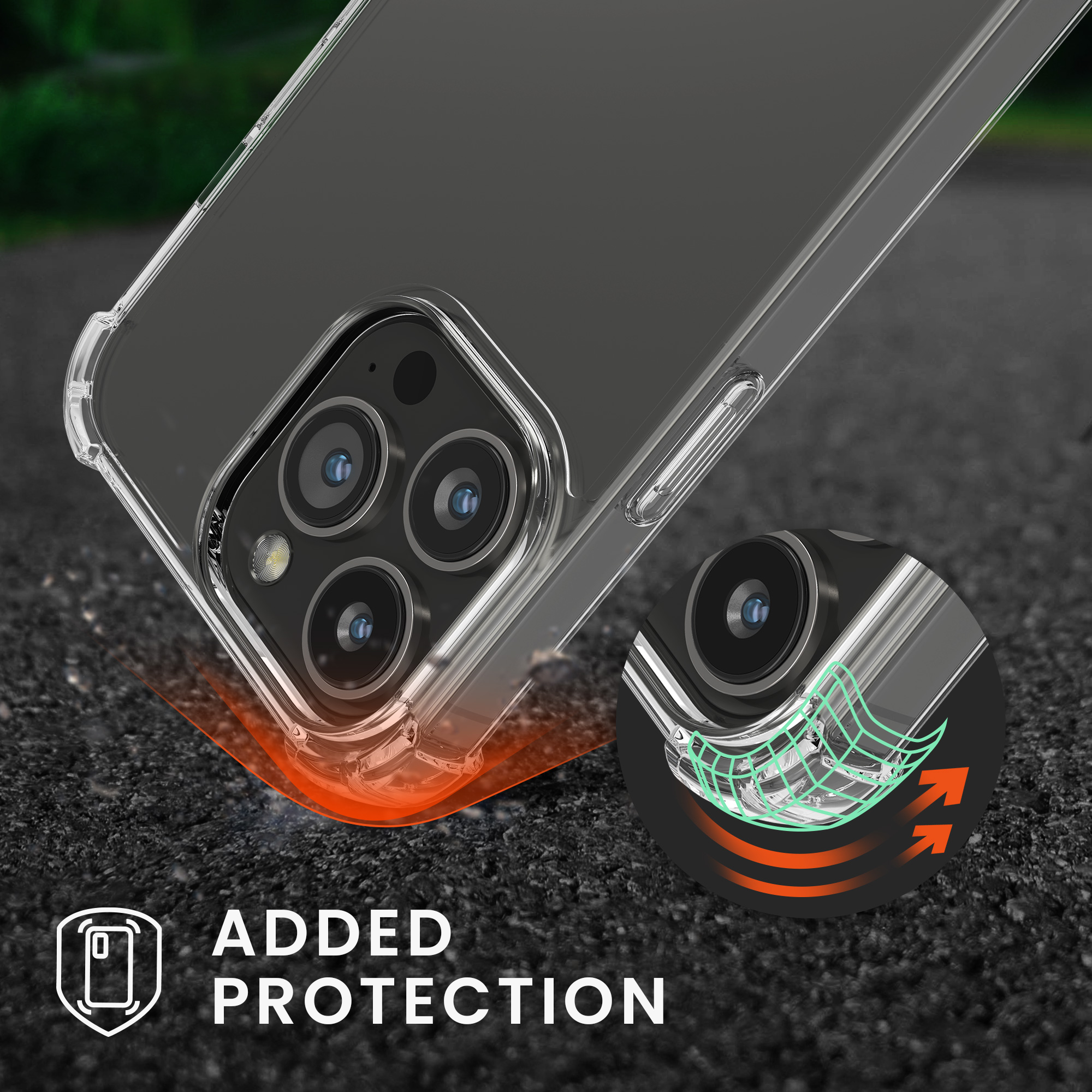 Kryt kwmobile TPU silikonový iPhone 13 Pro transparentní