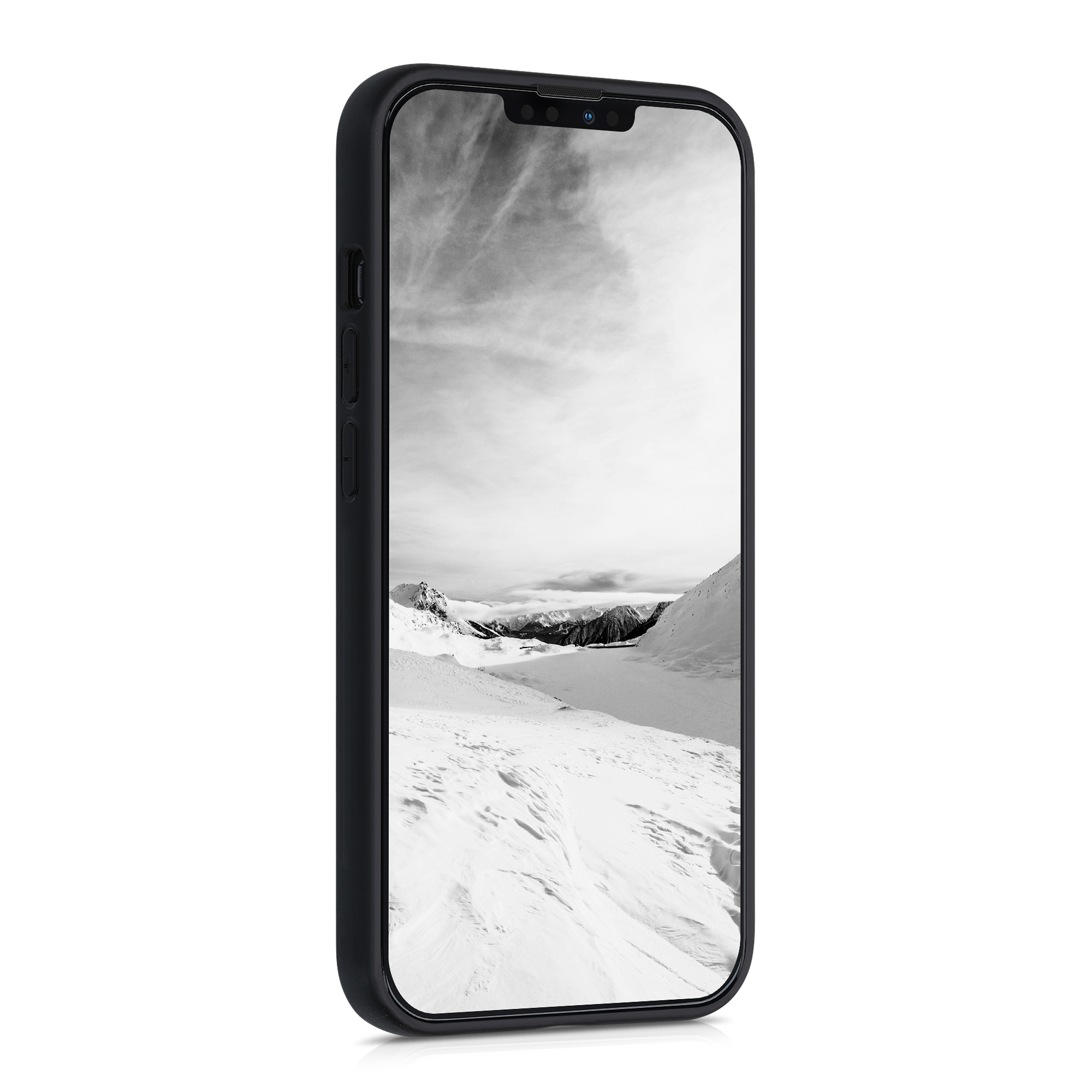 Dřevěné pouzdro pro Apple iPhone 13 Pro kwmobile - tvrdý obal v tmavě hnědé barvě