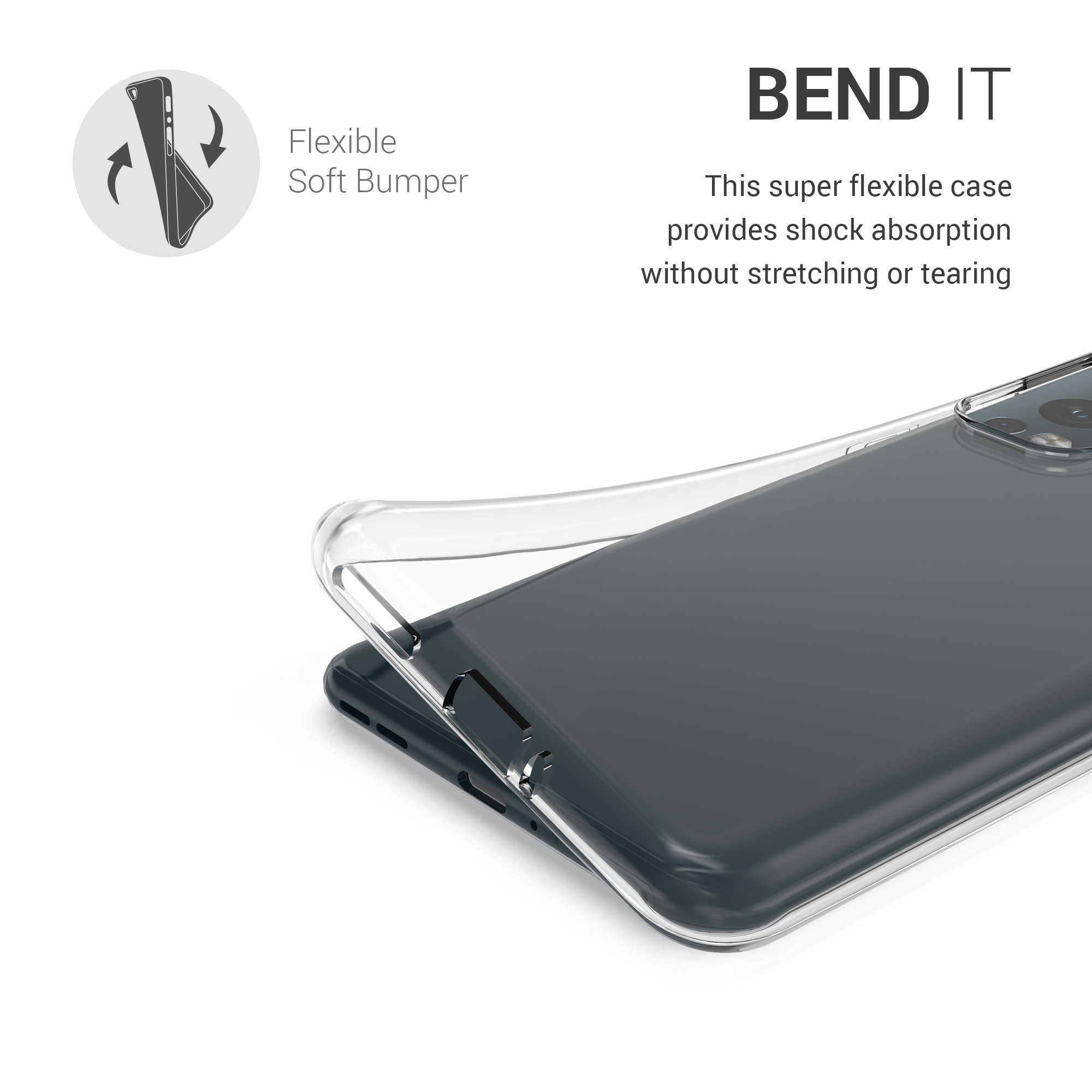 Tenký čirý TPU kryt pro OnePlus Nord 2 5G kwmobile ‑ čirá