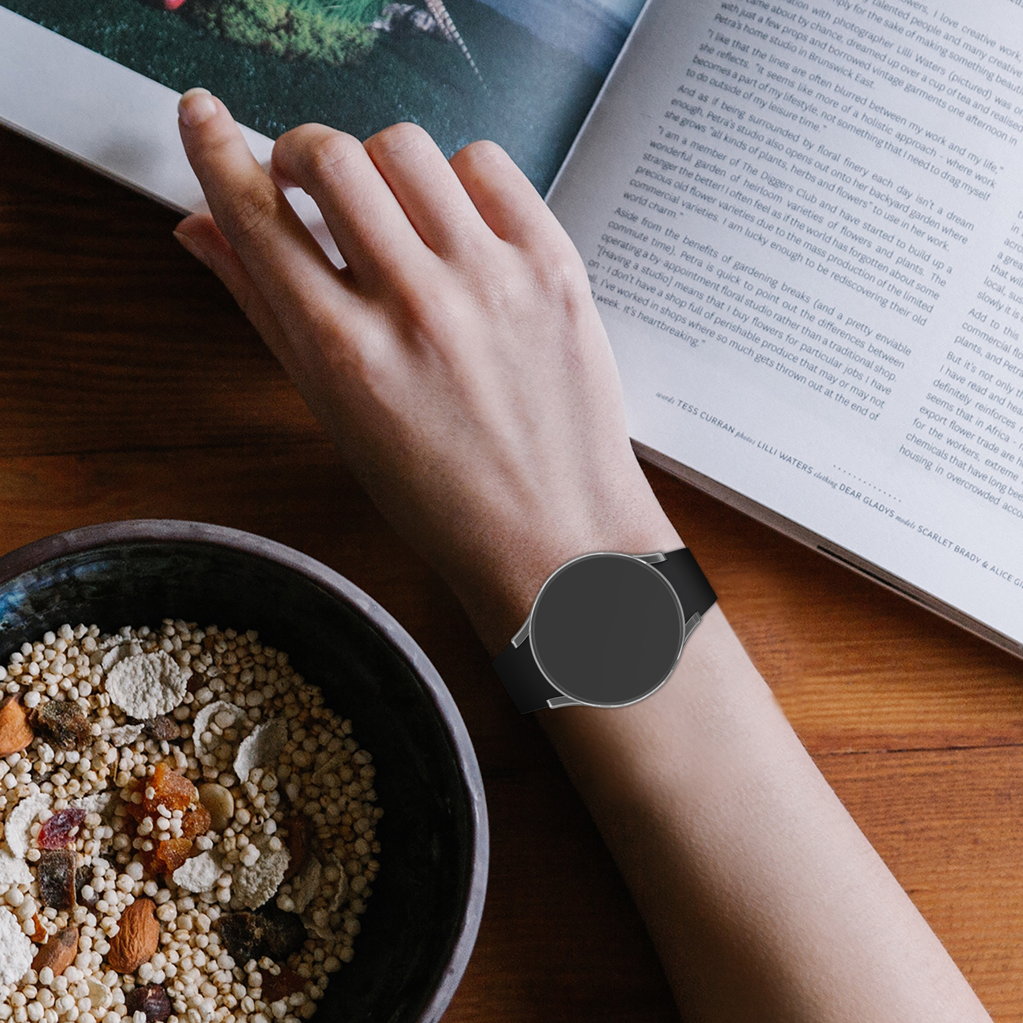 2x Ochranná fólie na hodinky Galaxy Watch 4 (40mm) kwmobile transparentní