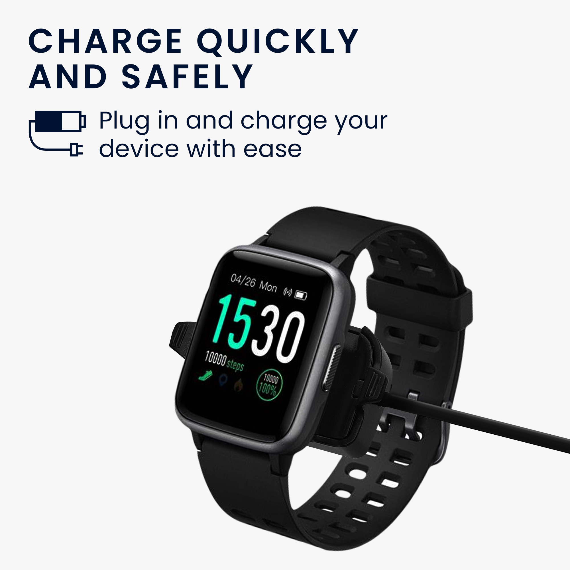 Nabíjecí kabel kwmobile pro Willful ID205 / Yamay SW020 - černá