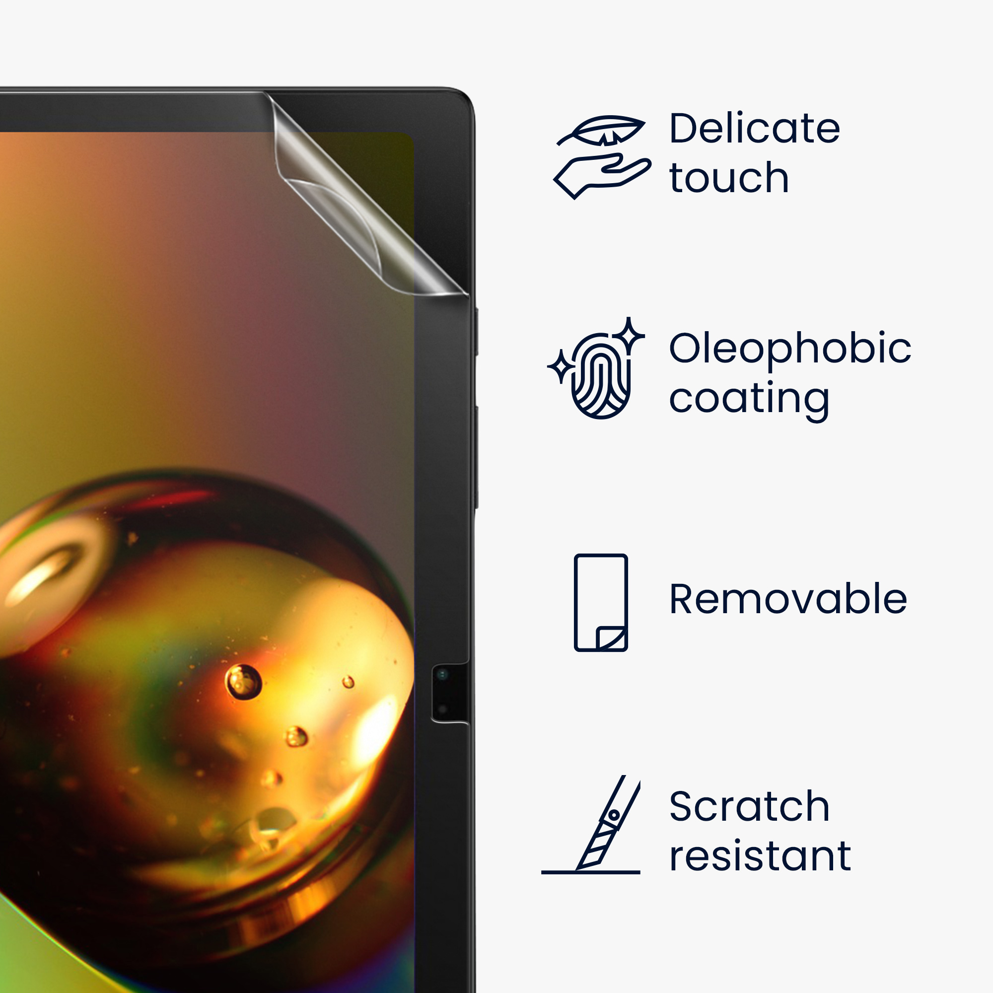 2x Ochranná fólie na tablet Galaxy Tab A8 10.5 (2021) kwmobile anti-fingerprint