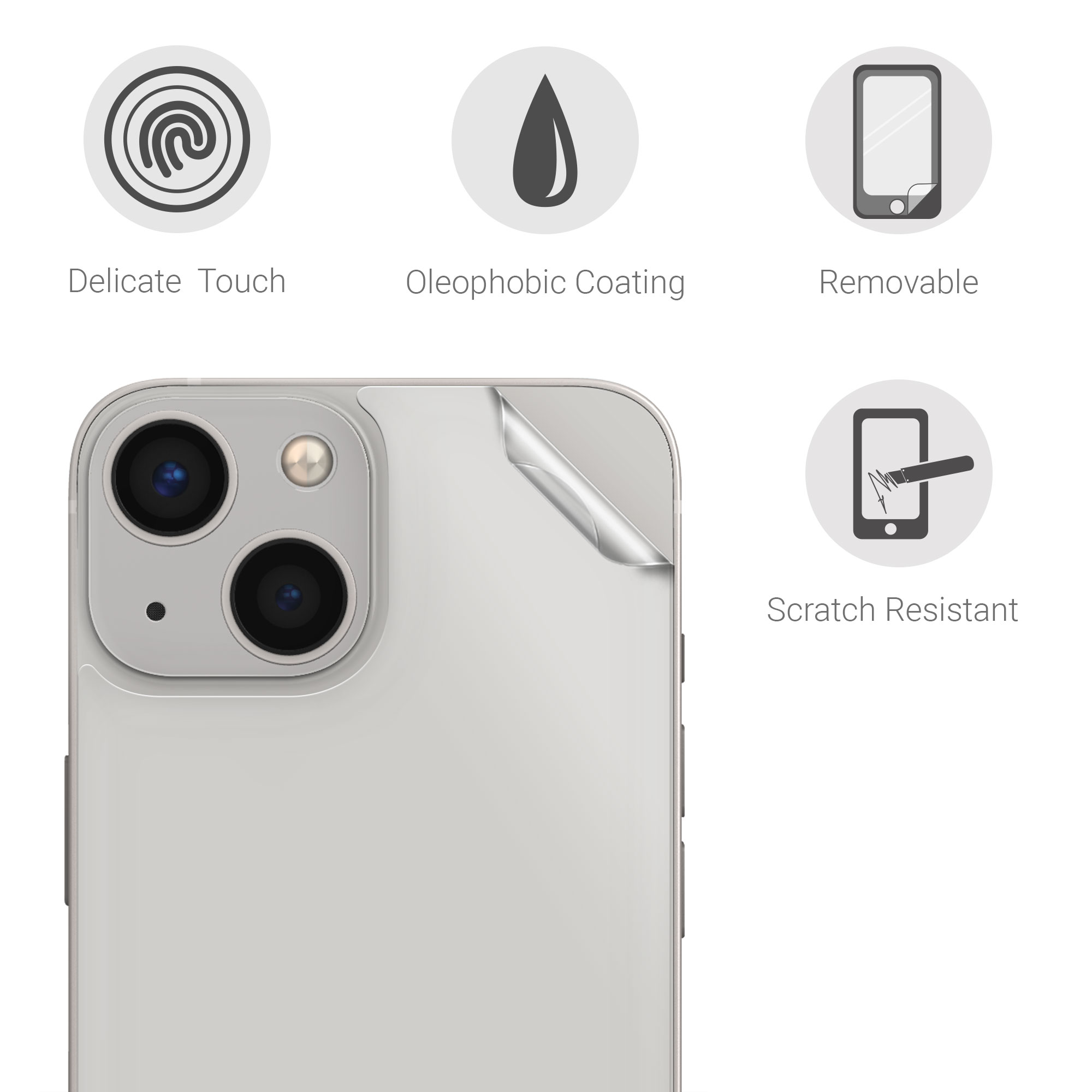 Ochranné sklo kwmobile iPhone 13 transparentní