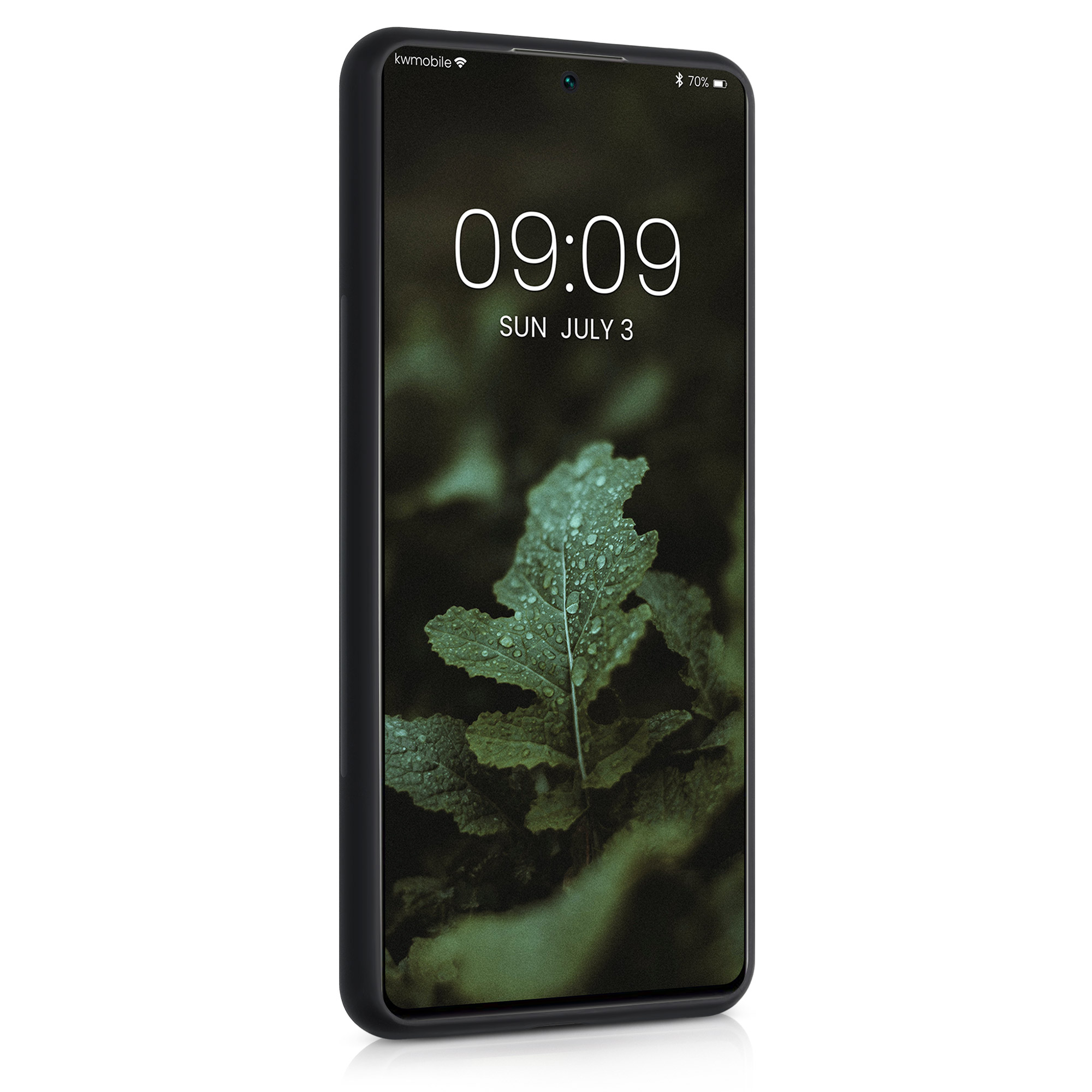 Dřevěné pouzdro pro Xiaomi 11T / 11T Pro kwmobile - tvrdý obal v tmavě hnědé barvě