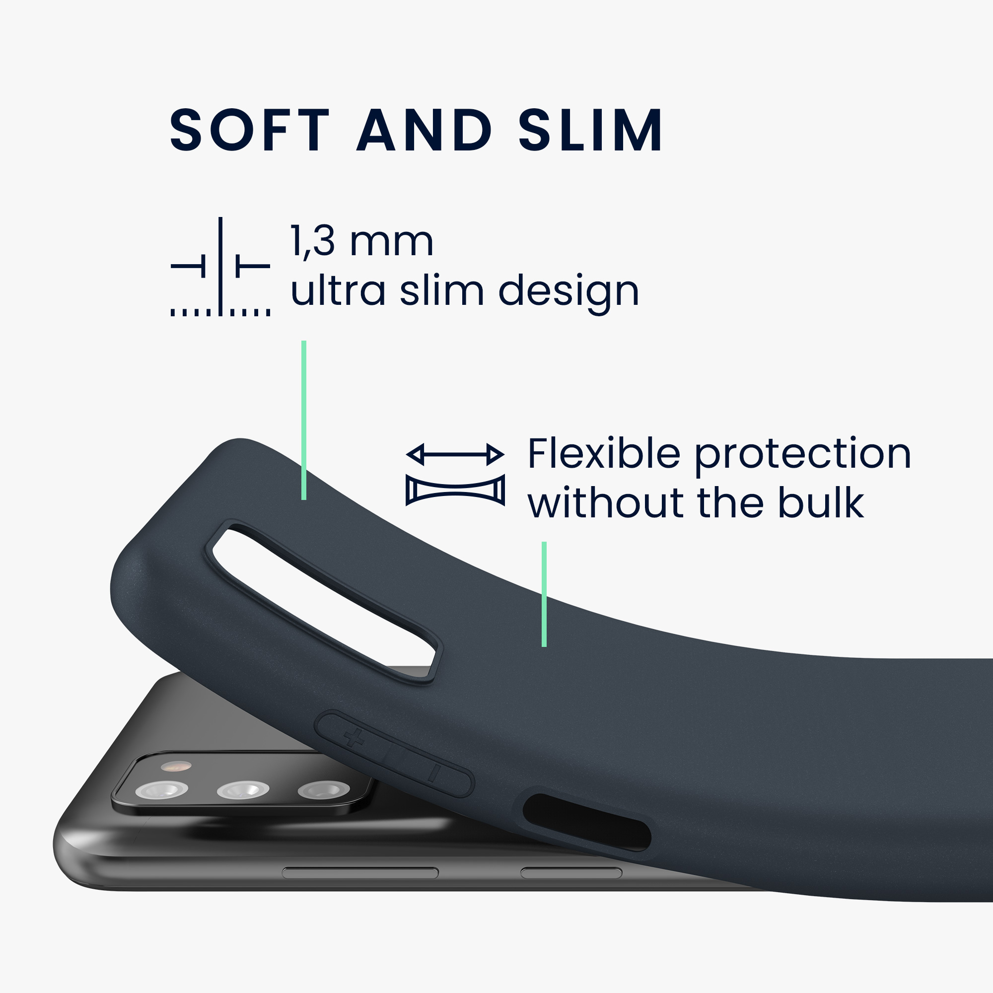 Kryt na mobil Samsung Galaxy A03s kwmobile TPU borůvkově modrý