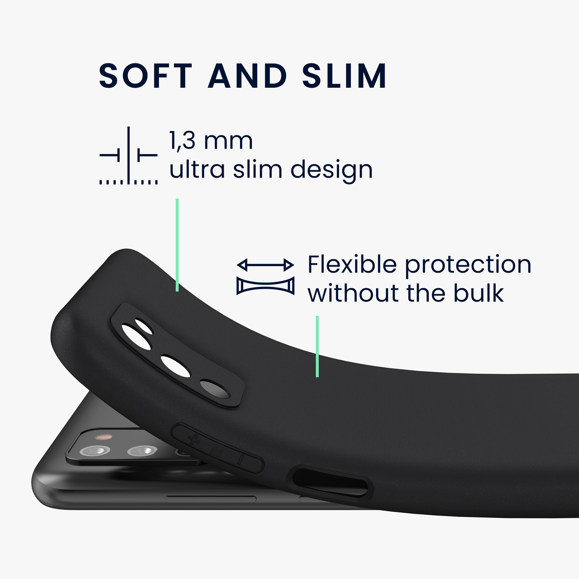 Kryt na mobil Samsung Galaxy A03s kwmobile TPU matně černý