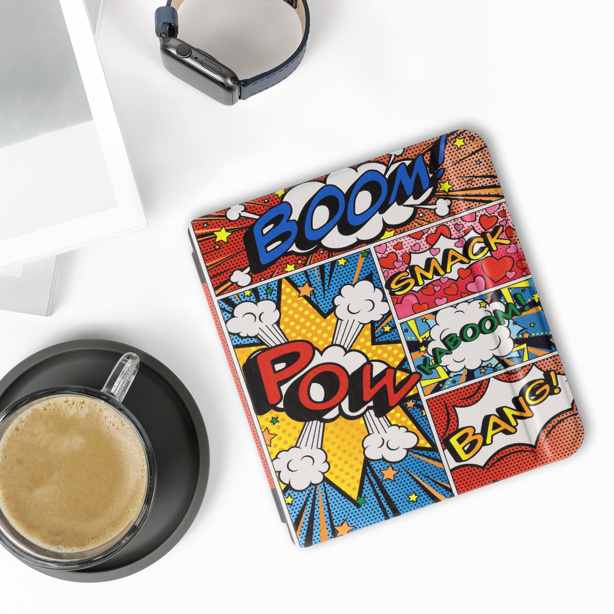kwmobile pouzdro na čtečku Kobo Libra 2, Comic Book Symbols with vícebarevná