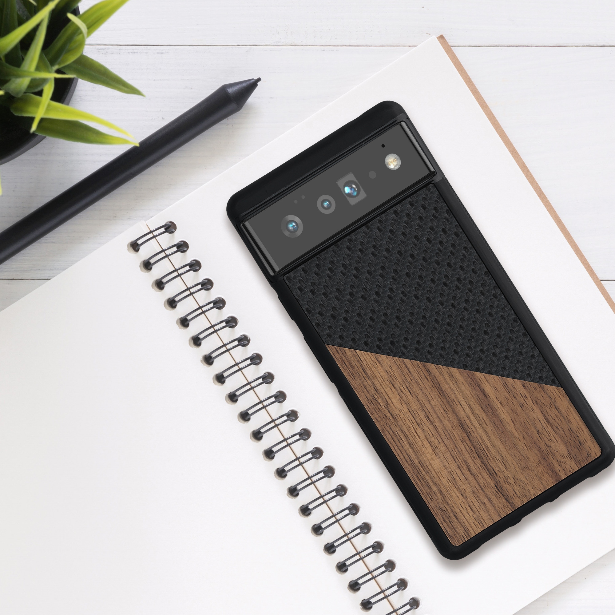 Silikonový kryt kwmobile pro Google Pixel 6 Pro - tmavě hnědá